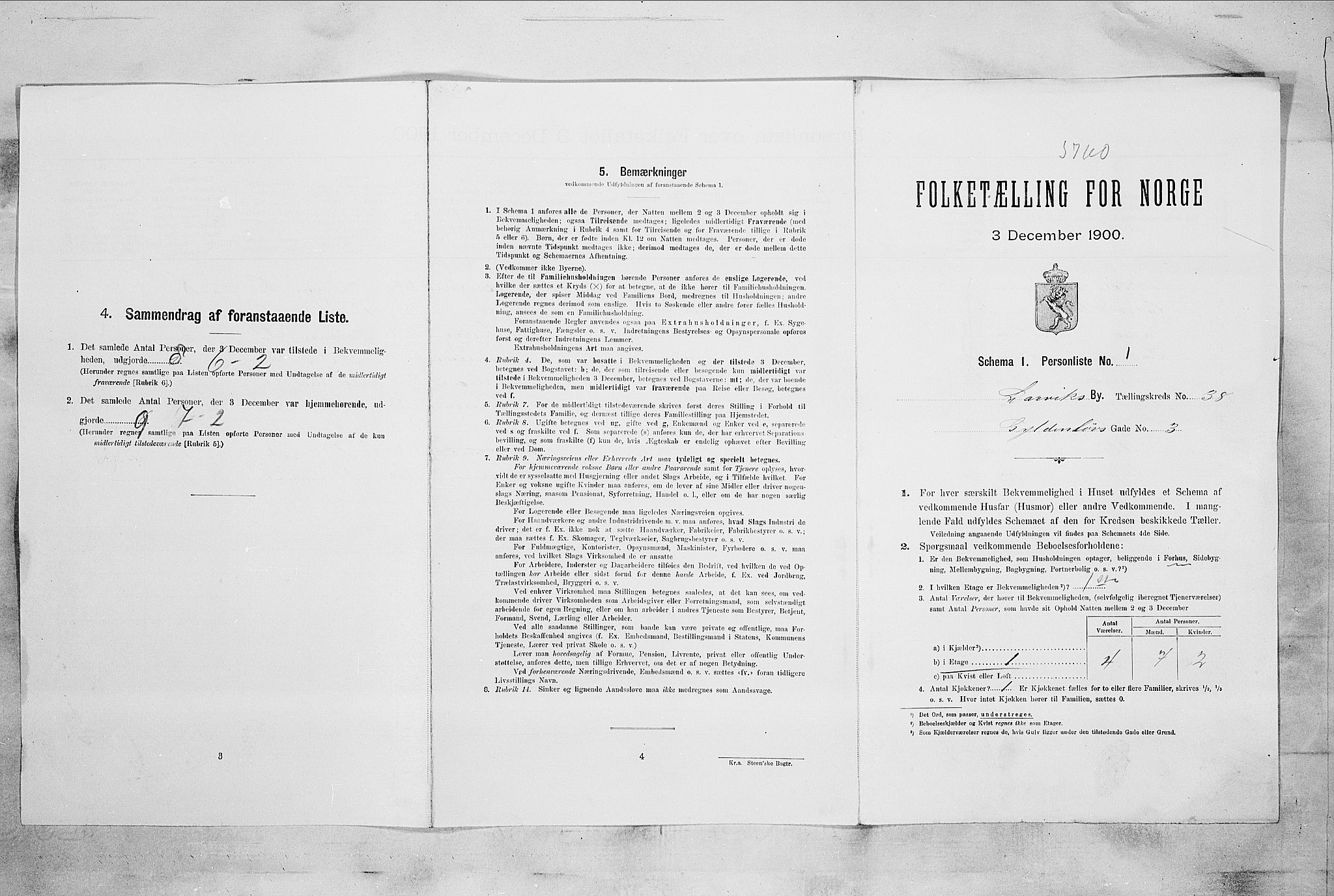 RA, Folketelling 1900 for 0707 Larvik kjøpstad, 1900, s. 4961