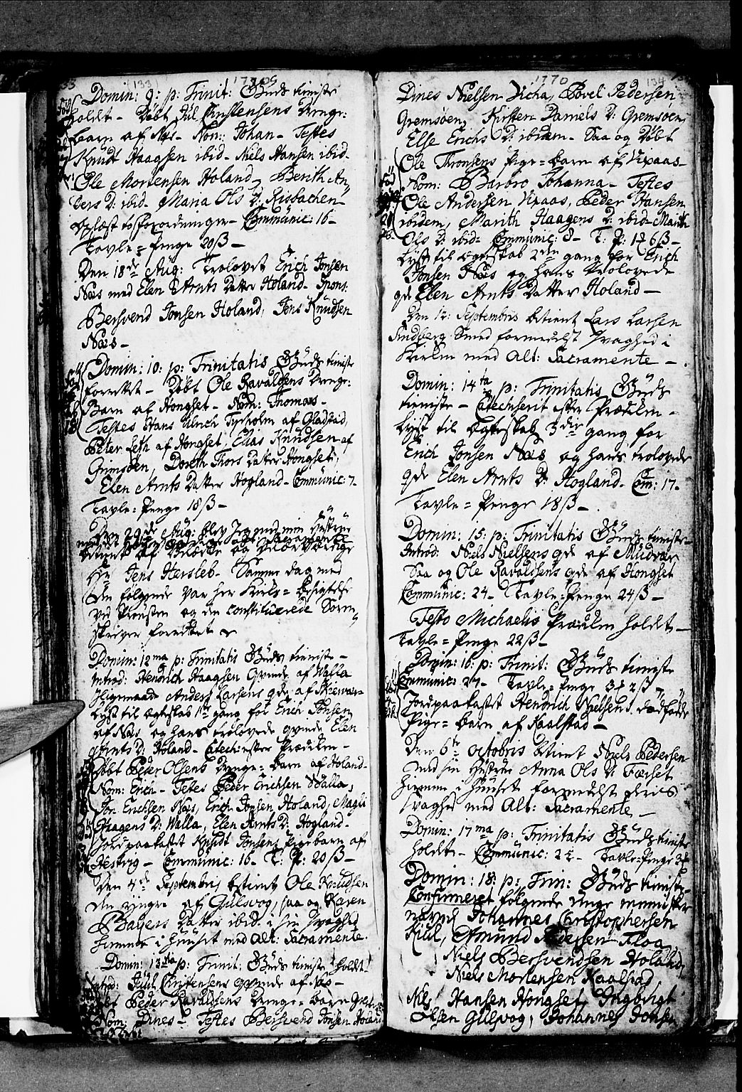 Ministerialprotokoller, klokkerbøker og fødselsregistre - Nordland, AV/SAT-A-1459/816/L0237: Ministerialbok nr. 816A03, 1757-1776, s. 133-134