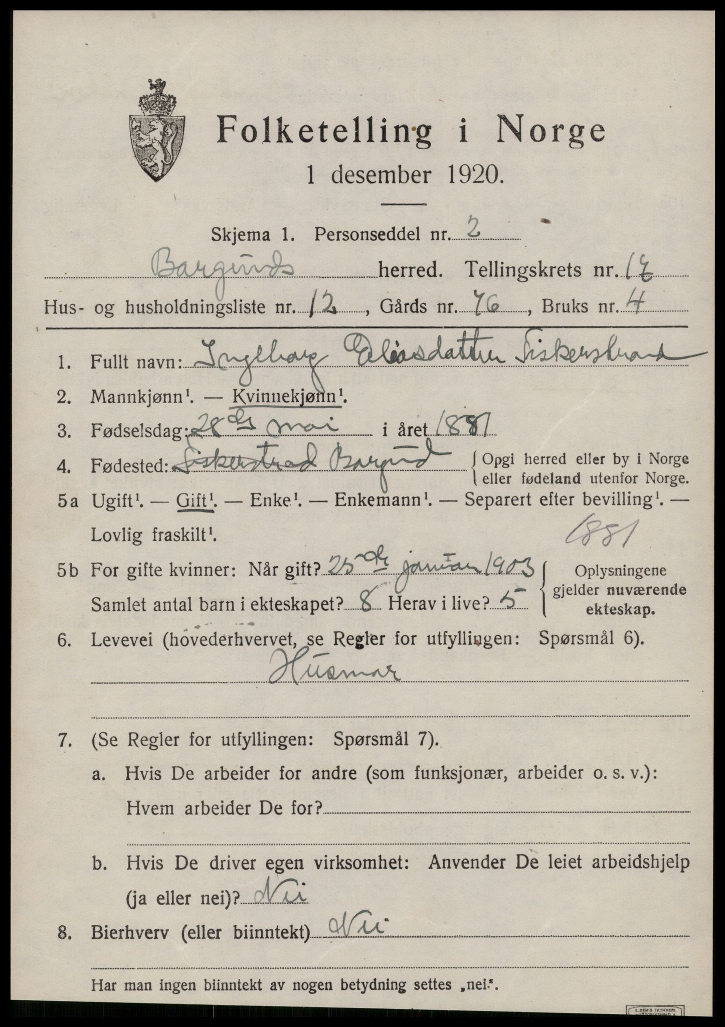 SAT, Folketelling 1920 for 1531 Borgund herred, 1920, s. 12682