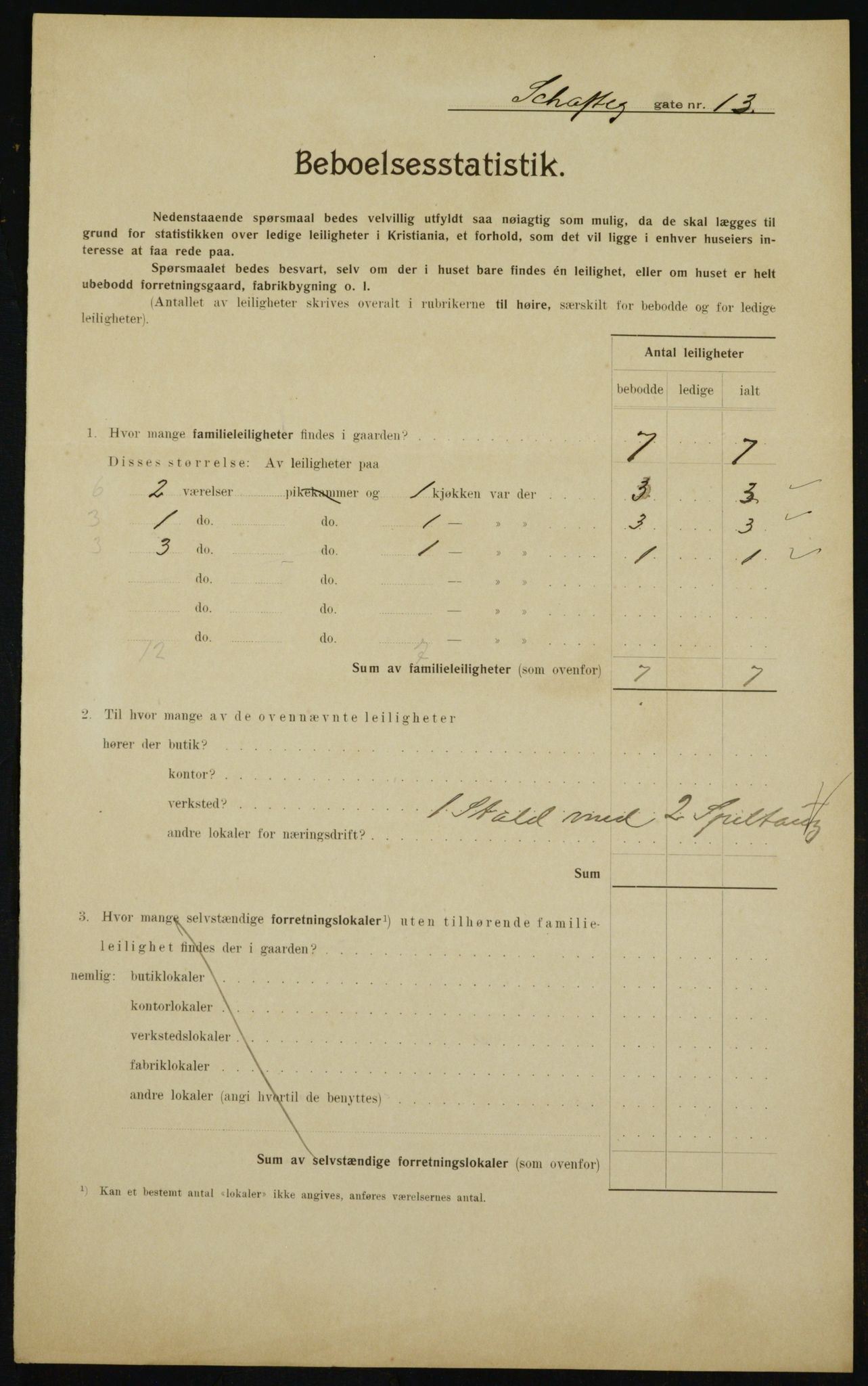OBA, Kommunal folketelling 1.2.1910 for Kristiania, 1910, s. 85493