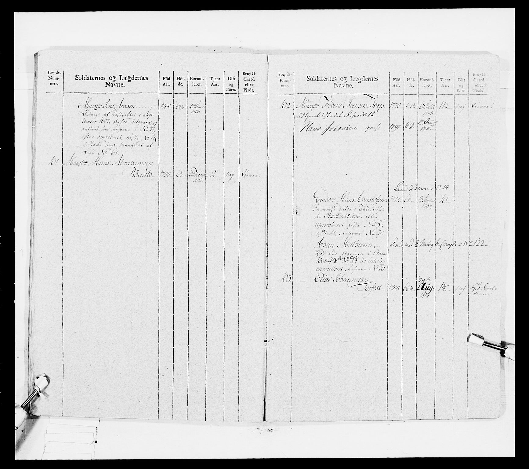 Generalitets- og kommissariatskollegiet, Det kongelige norske kommissariatskollegium, AV/RA-EA-5420/E/Eh/L0034: Nordafjelske gevorbne infanteriregiment, 1810, s. 475