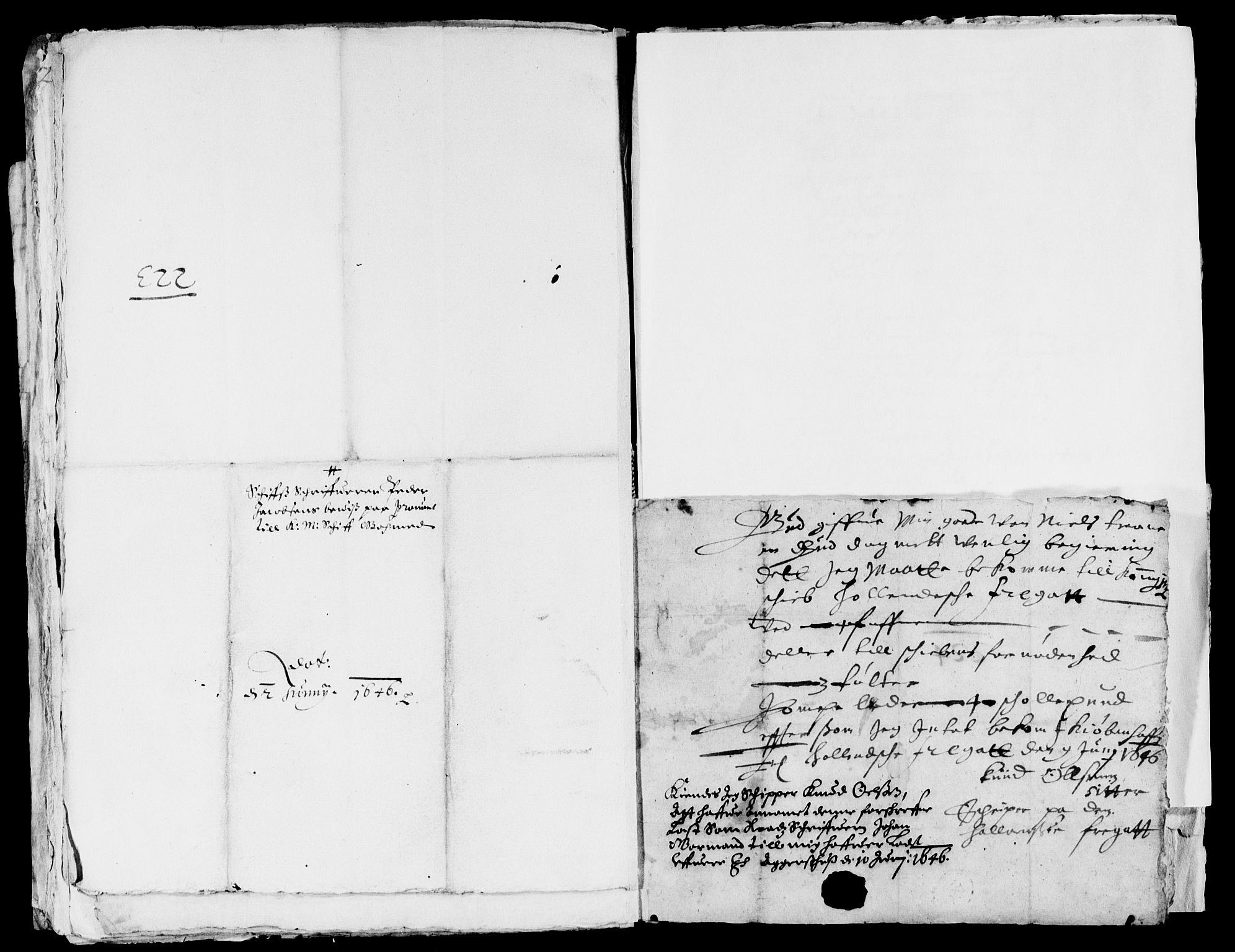 Rentekammeret inntil 1814, Reviderte regnskaper, Lensregnskaper, AV/RA-EA-5023/R/Rb/Rba/L0185: Akershus len, 1645-1646