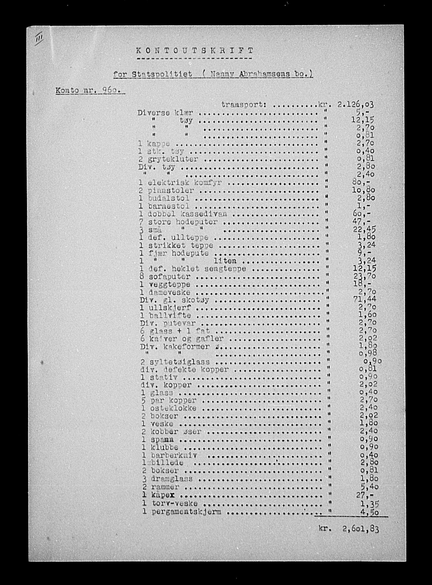 Justisdepartementet, Tilbakeføringskontoret for inndratte formuer, AV/RA-S-1564/H/Hc/Hca/L0892: --, 1945-1947, s. 270