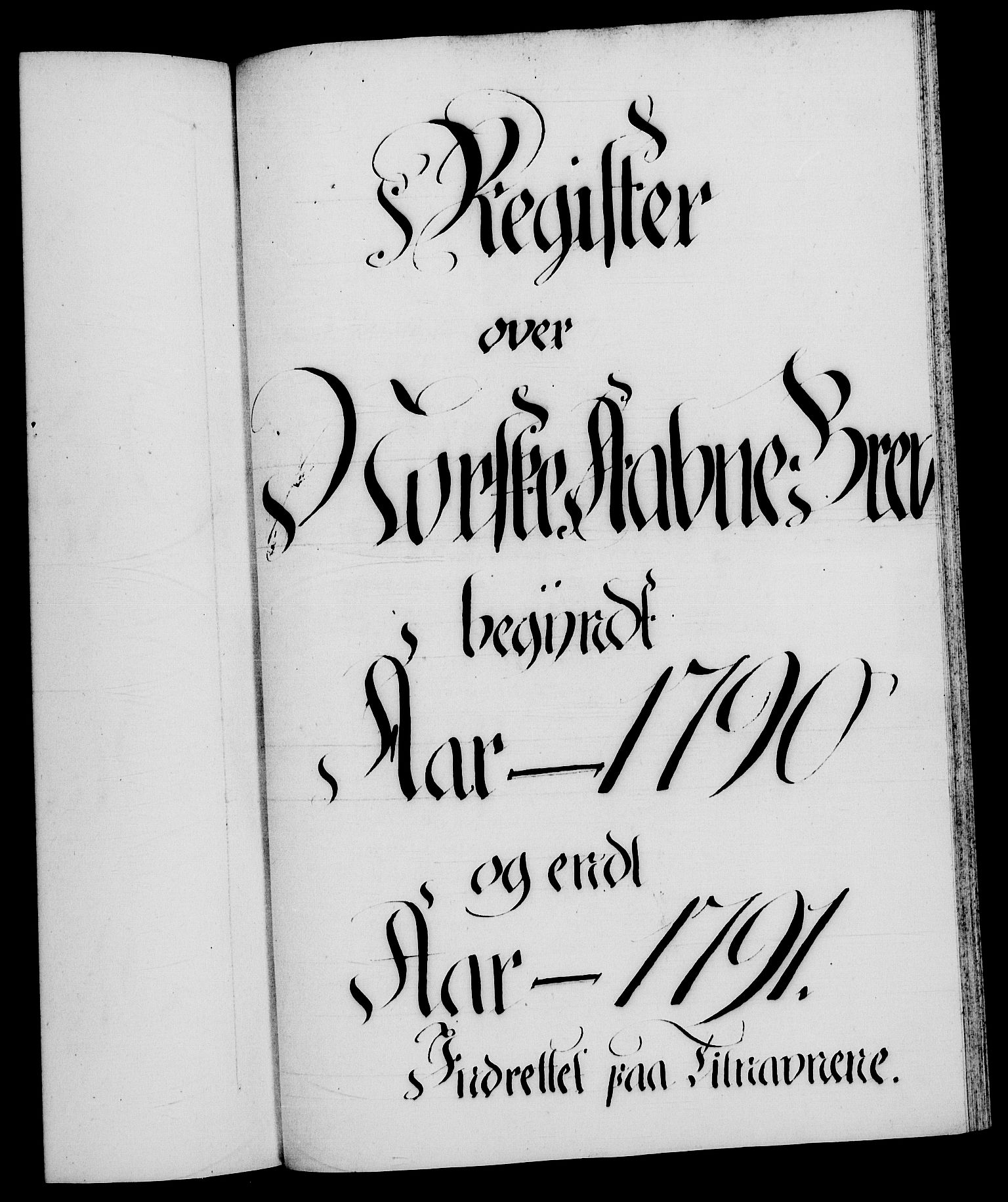 Danske Kanselli 1572-1799, AV/RA-EA-3023/F/Fc/Fca/Fcaa/L0053: Norske registre, 1790-1791