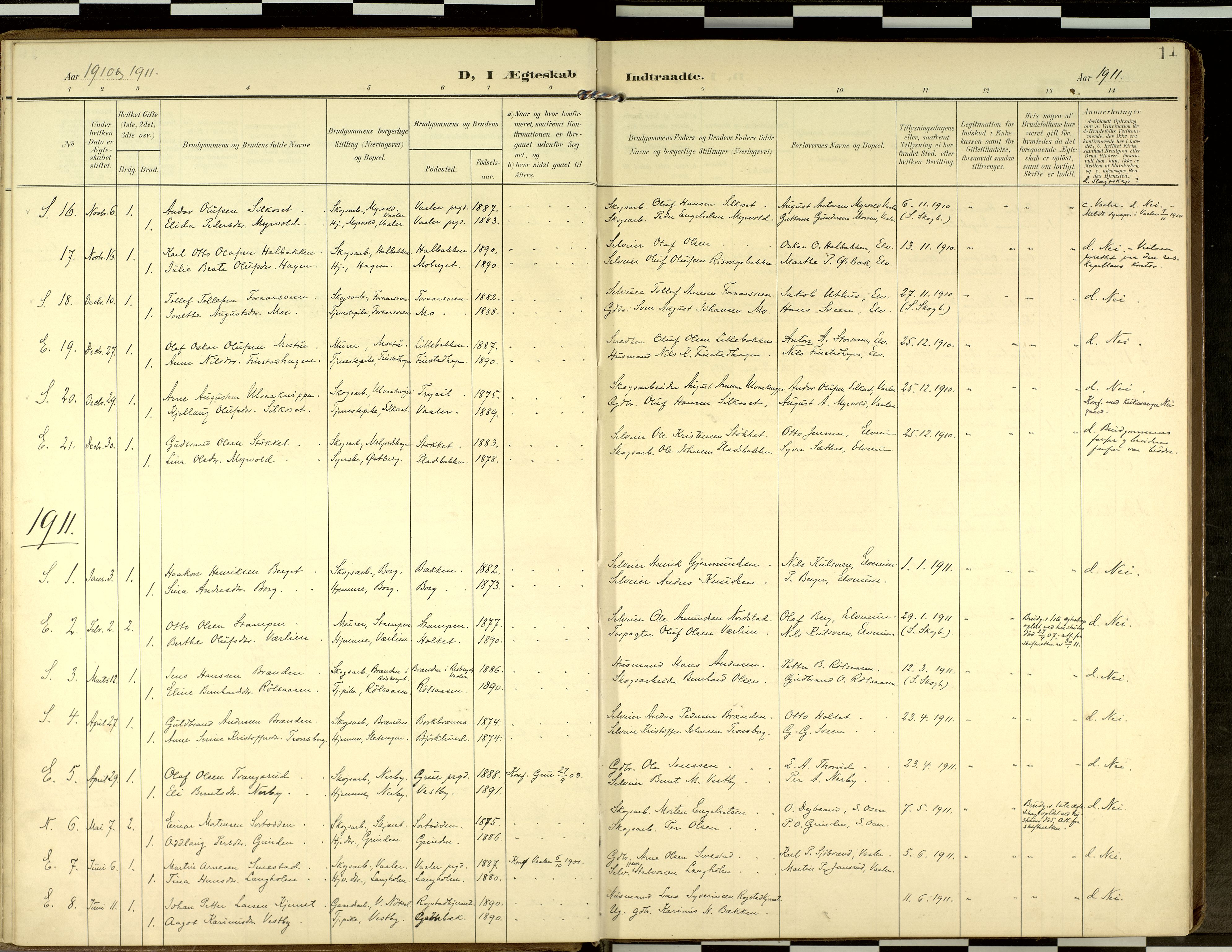 Elverum prestekontor, AV/SAH-PREST-044/H/Ha/Haa/L0019: Ministerialbok nr. 19, 1903-1926, s. 11