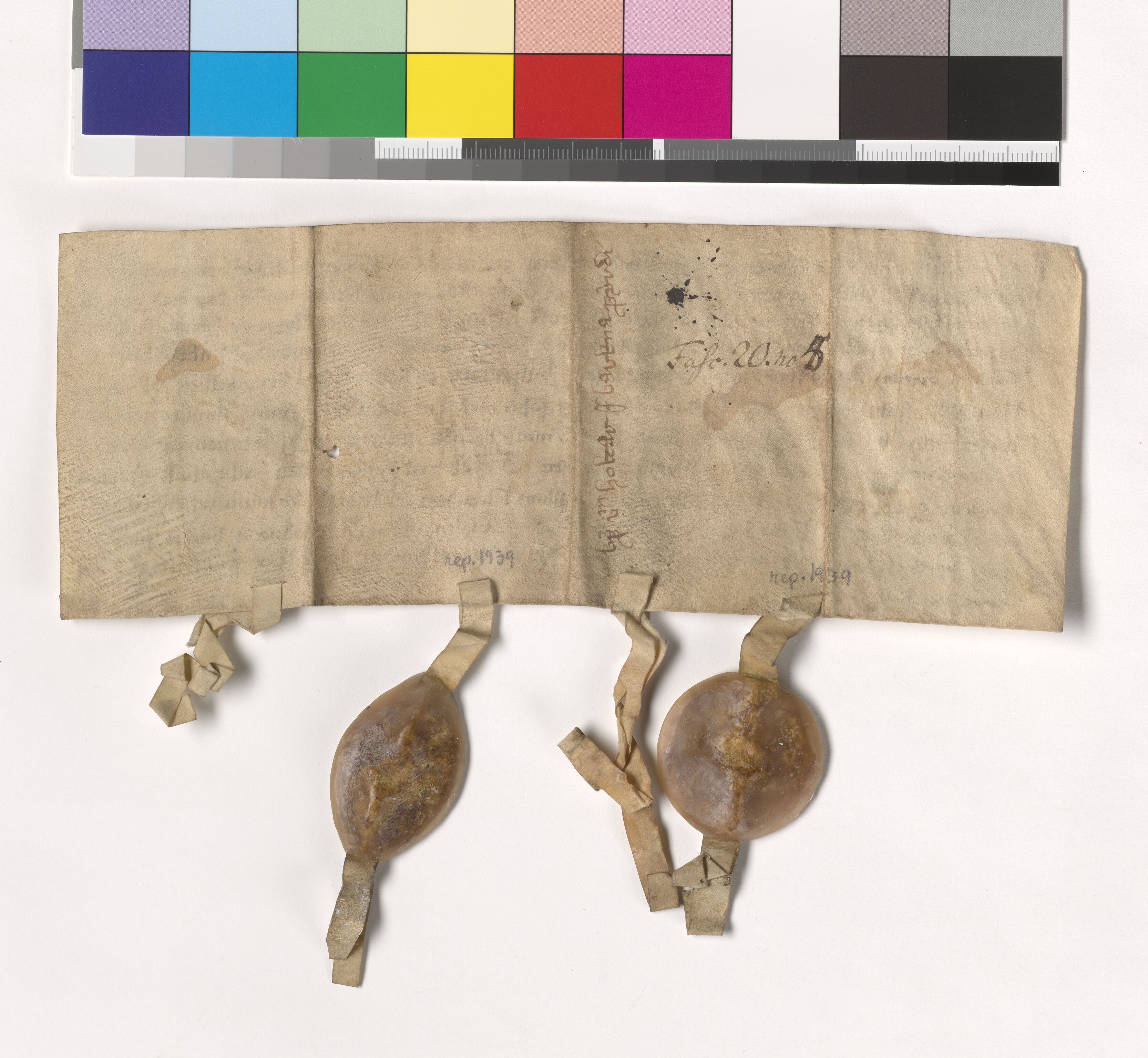 Riksarkivets diplomsamling, AV/RA-EA-5965/F05/L0068: NRA AM fasc. 20 nr. 3-7, 1294-1303, s. 9