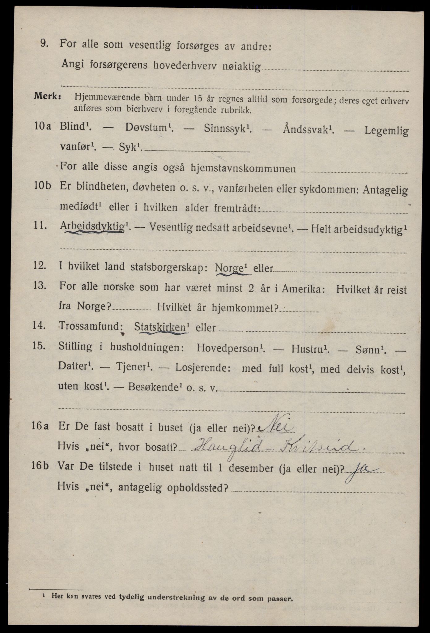 SAKO, Folketelling 1920 for 0829 Kviteseid herred, 1920, s. 5642