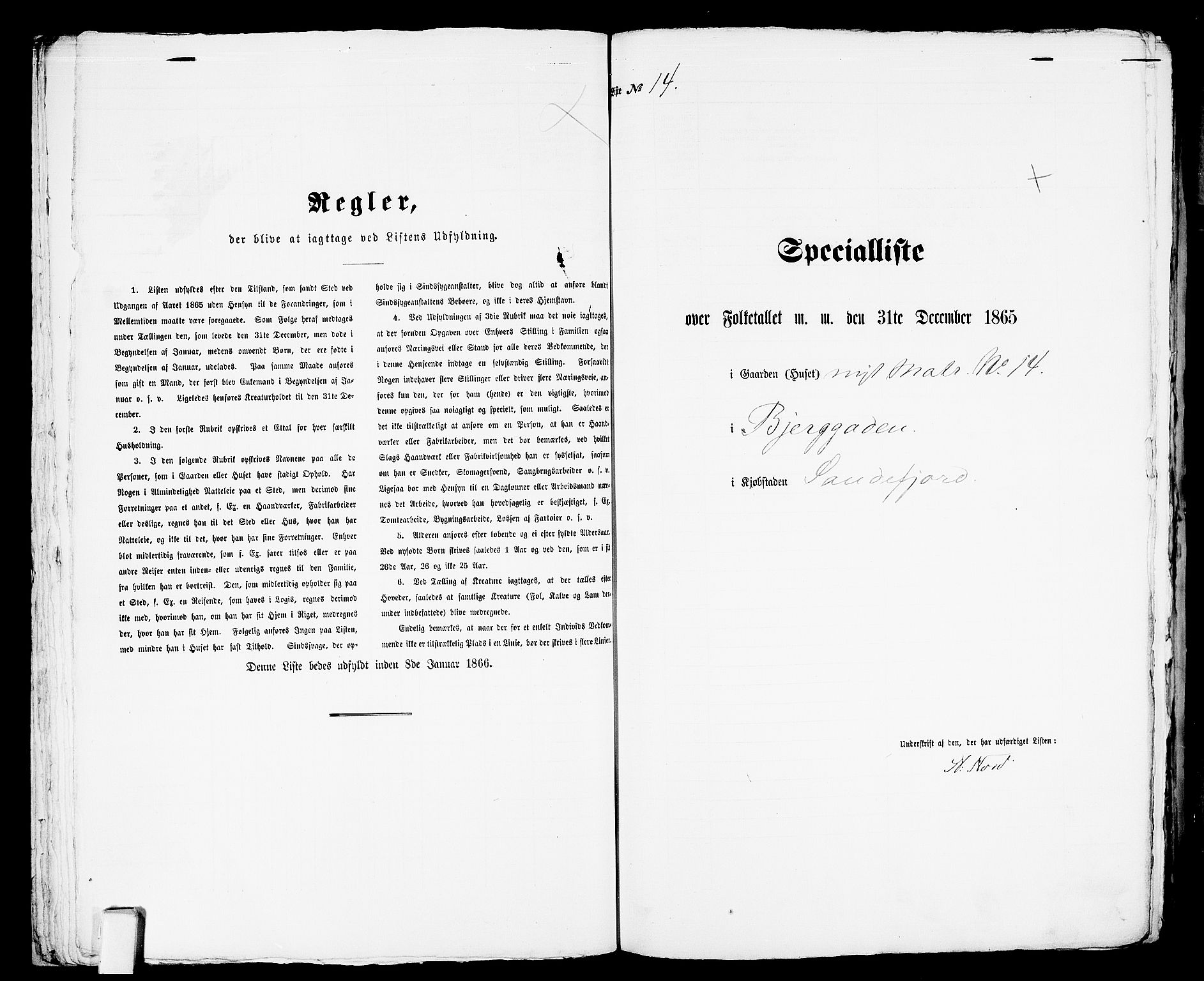 RA, Folketelling 1865 for 0706B Sandeherred prestegjeld, Sandefjord kjøpstad, 1865, s. 34