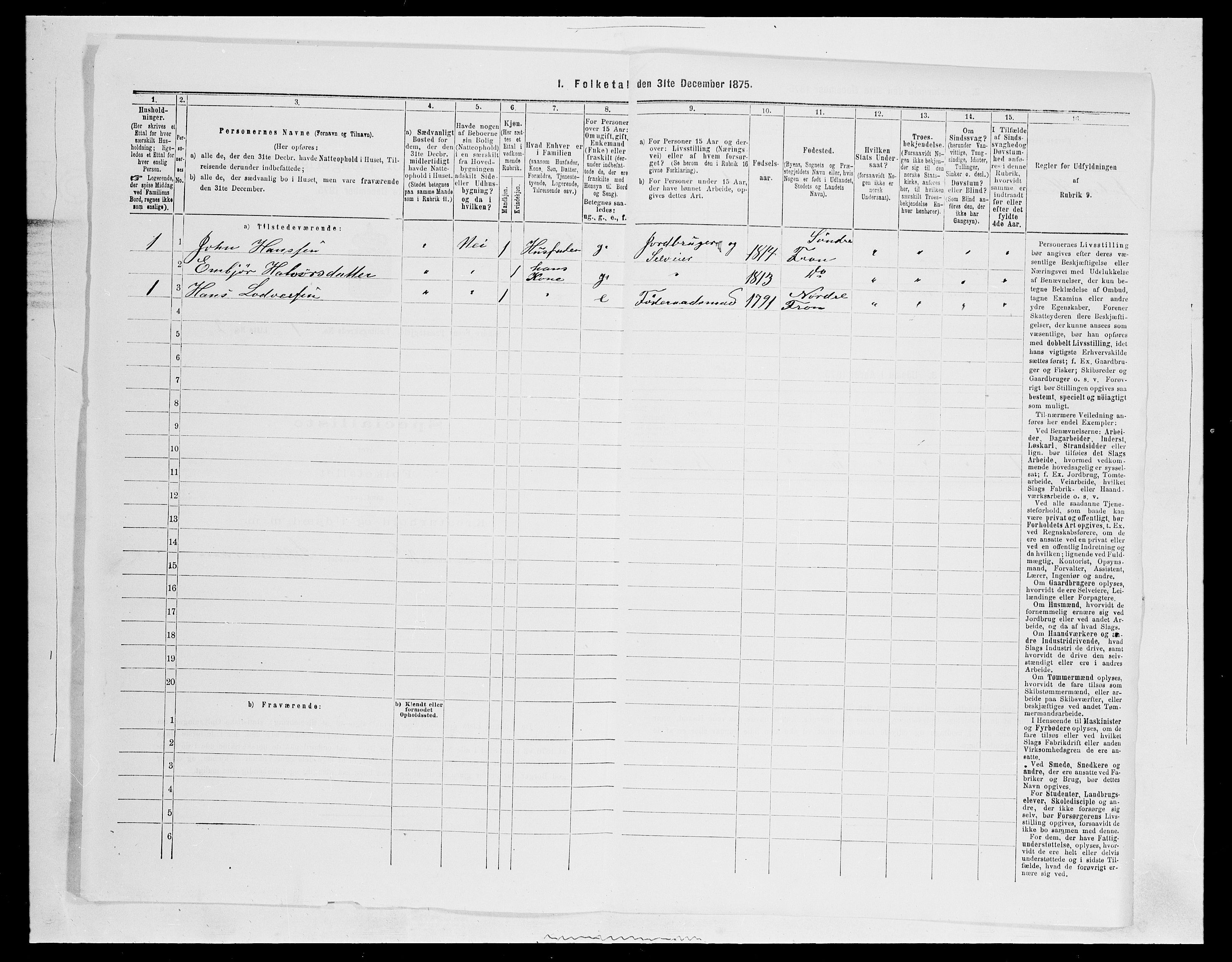 SAH, Folketelling 1875 for 0519P Sør-Fron prestegjeld, 1875, s. 72