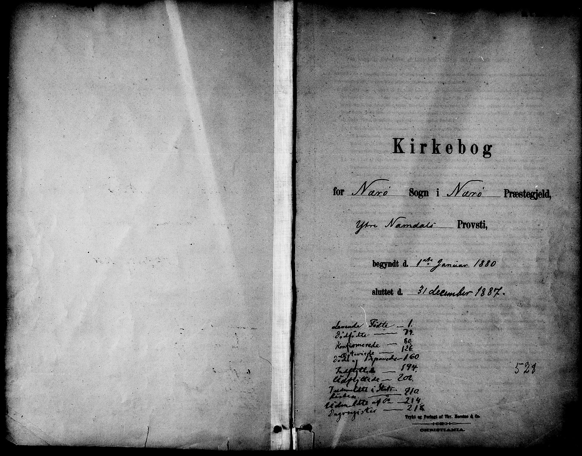 Ministerialprotokoller, klokkerbøker og fødselsregistre - Nord-Trøndelag, SAT/A-1458/784/L0672: Ministerialbok nr. 784A07, 1880-1887