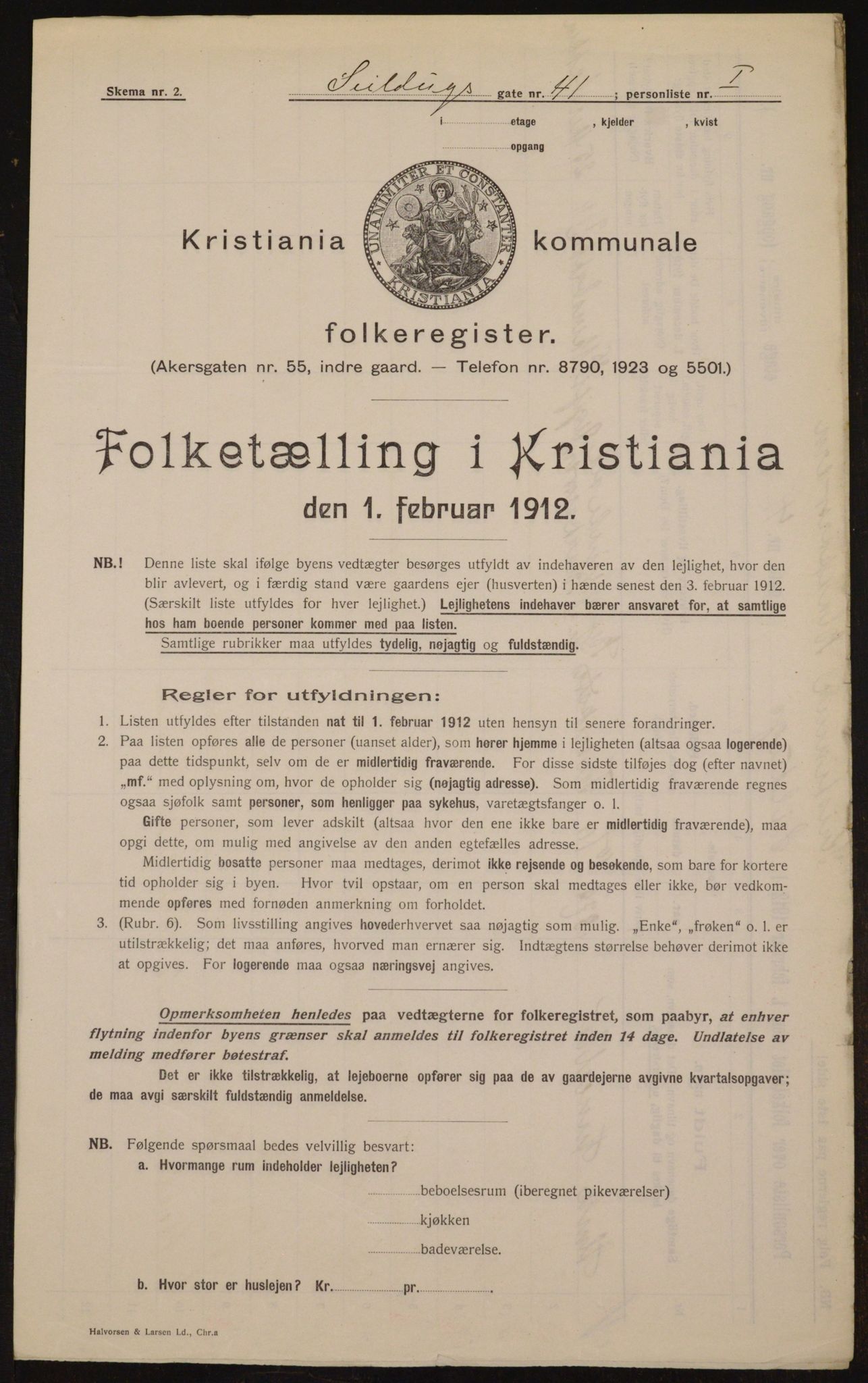 OBA, Kommunal folketelling 1.2.1912 for Kristiania, 1912, s. 94836