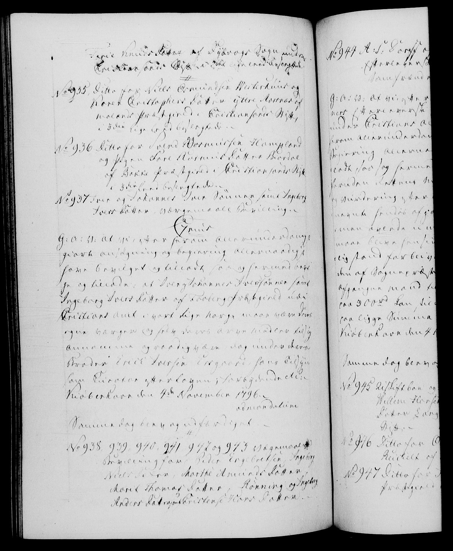 Danske Kanselli 1572-1799, RA/EA-3023/F/Fc/Fca/Fcaa/L0056: Norske registre, 1795-1796, s. 976b