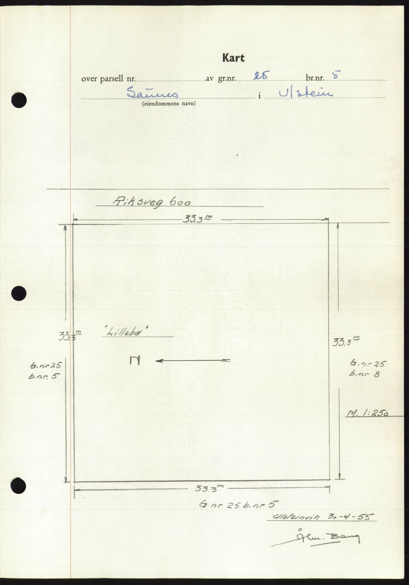 Søre Sunnmøre sorenskriveri, AV/SAT-A-4122/1/2/2C/L0100: Pantebok nr. 26A, 1954-1955, Dagboknr: 1003/1955