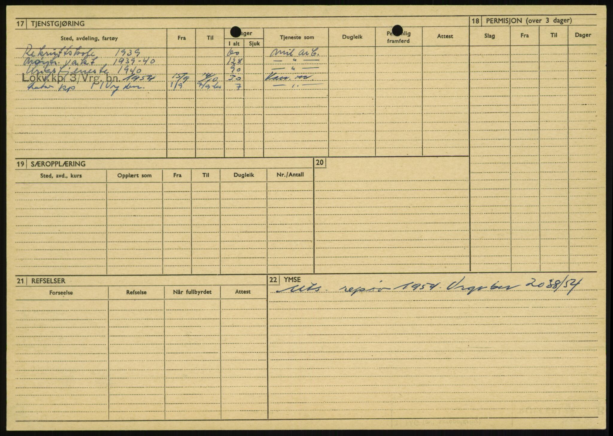 Forsvaret, Varanger bataljon, AV/RA-RAFA-2258/1/D/L0446: Rulleblad for menige født 1917-1919, 1917-1919, s. 321