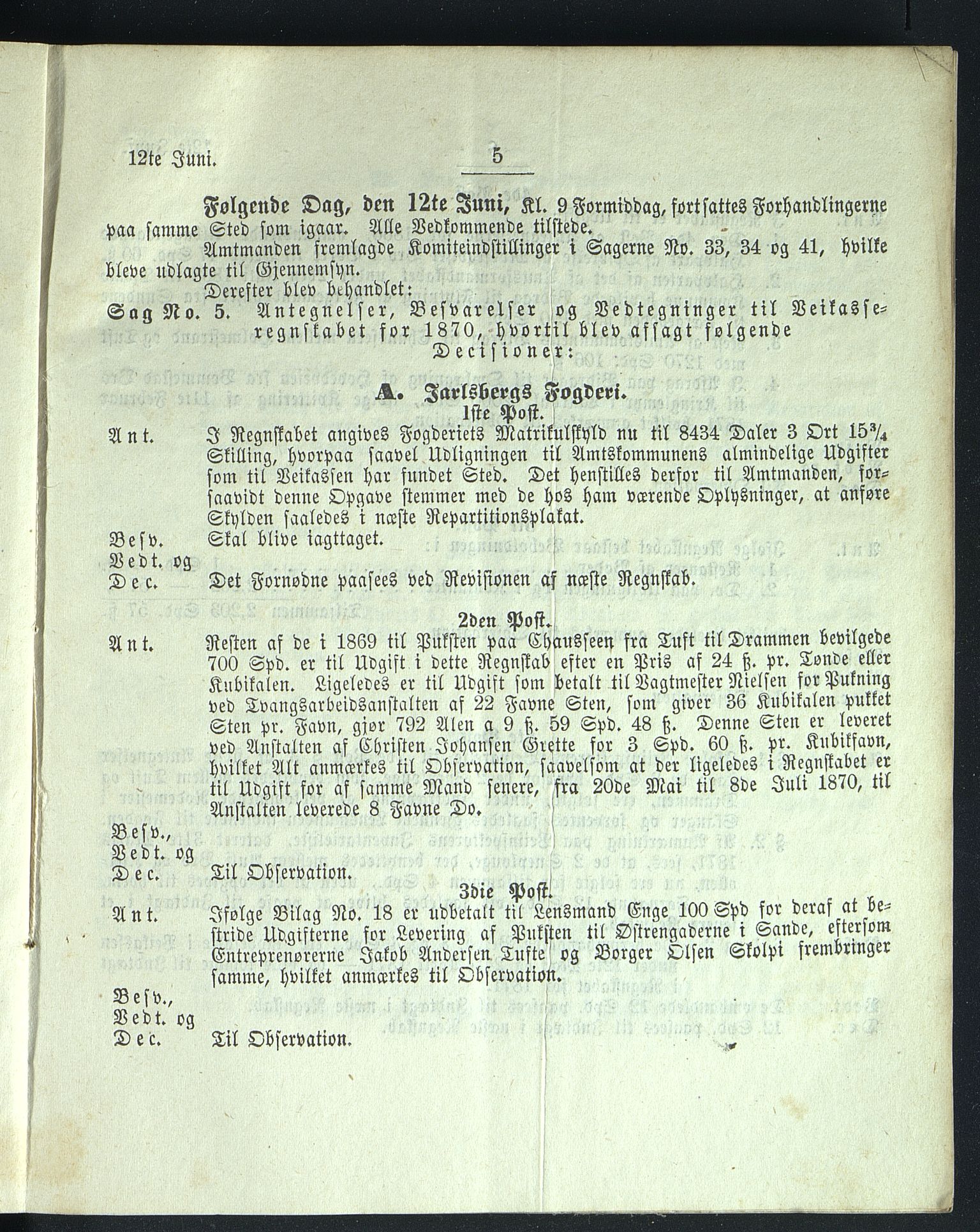 Vestfold fylkeskommune. Fylkestinget, VEMU/A-1315/A/Ab/Abb/L0001/0018: Fylkestingsforhandlinger / Fylkestingsforhandling, 1855