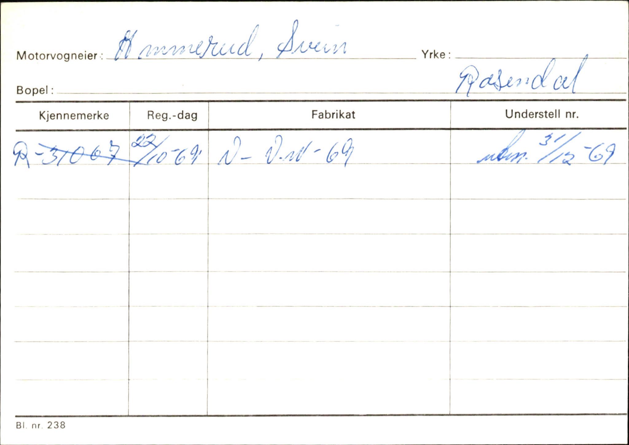 Statens vegvesen, Hordaland vegkontor, SAB/A-5201/2/Ha/L0001: R-eierkort A, 1920-1971, s. 746