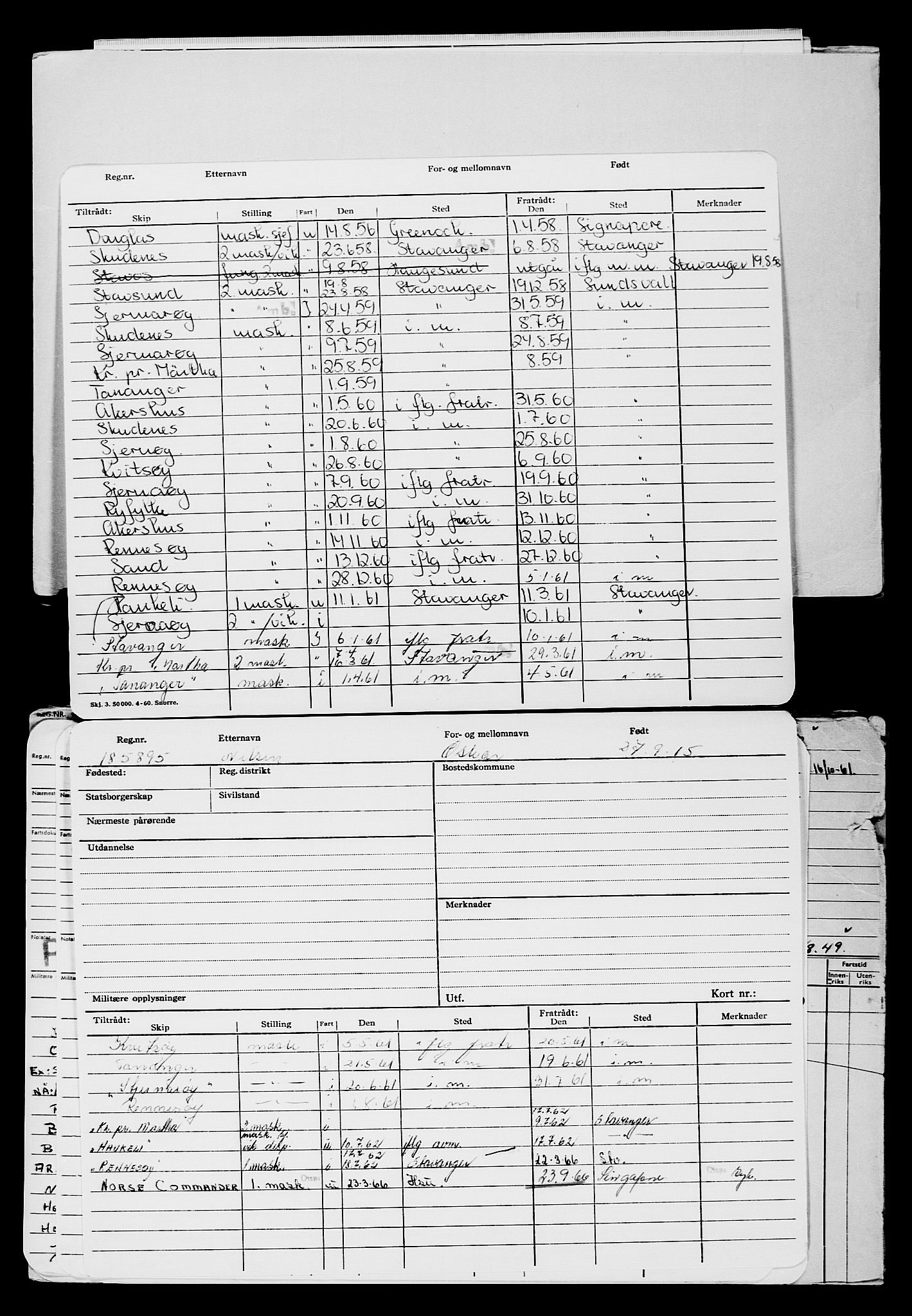 Direktoratet for sjømenn, AV/RA-S-3545/G/Gb/L0133: Hovedkort, 1915, s. 335