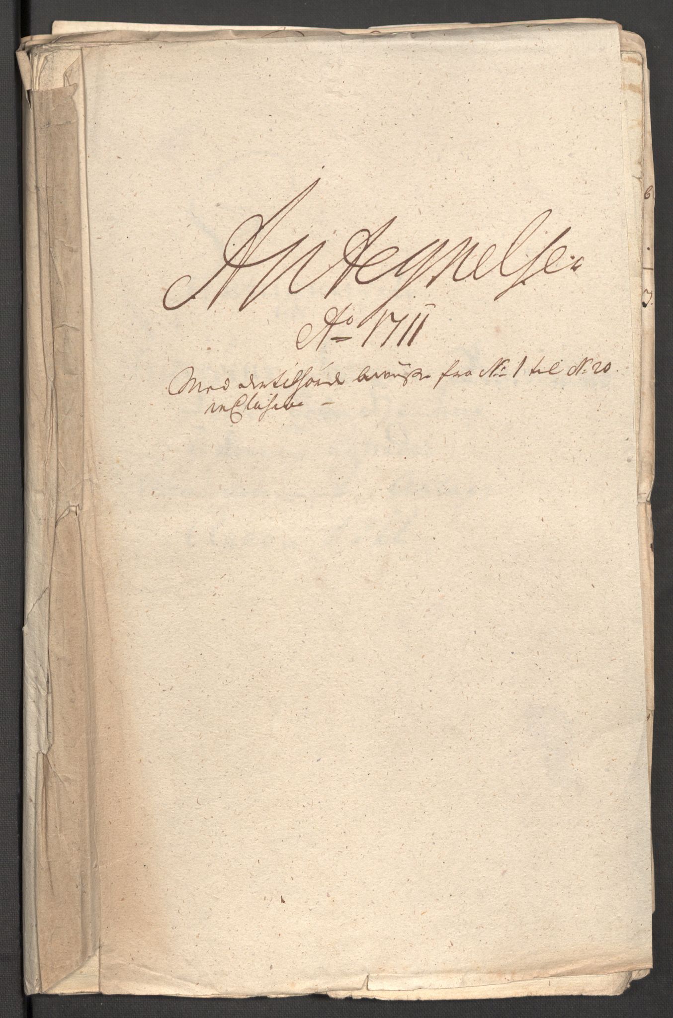 Rentekammeret inntil 1814, Reviderte regnskaper, Fogderegnskap, RA/EA-4092/R63/L4319: Fogderegnskap Inderøy, 1711, s. 486