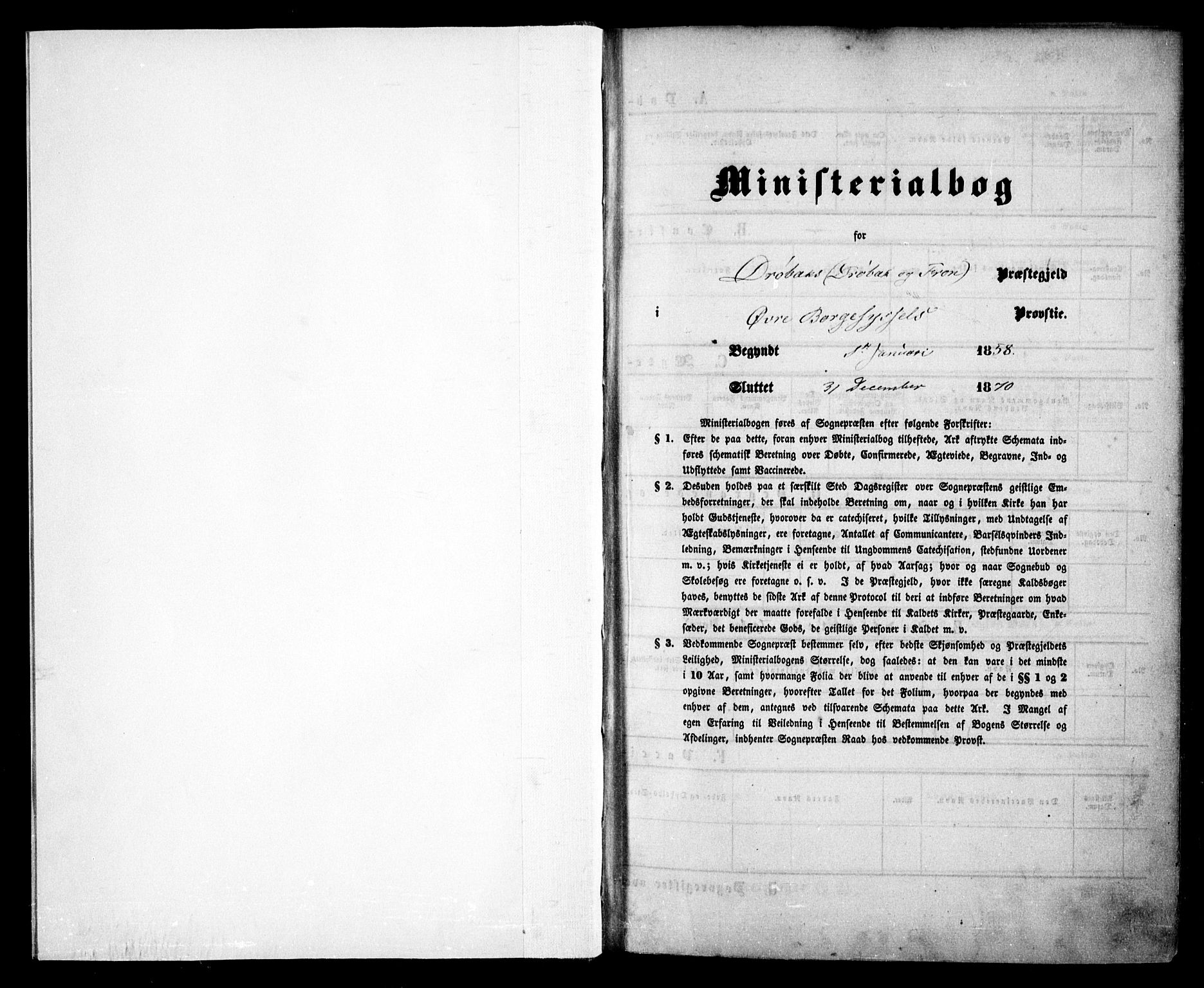 Drøbak prestekontor Kirkebøker, SAO/A-10142a/F/Fa/L0002: Ministerialbok nr. I 2, 1858-1870