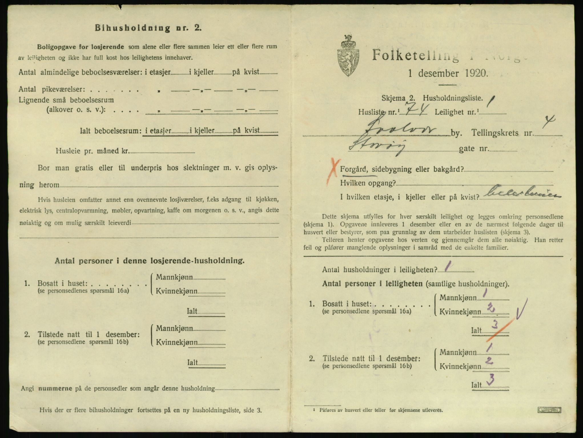 SAT, Folketelling 1920 for 1806 Svolvær kjøpstad, 1920, s. 1748