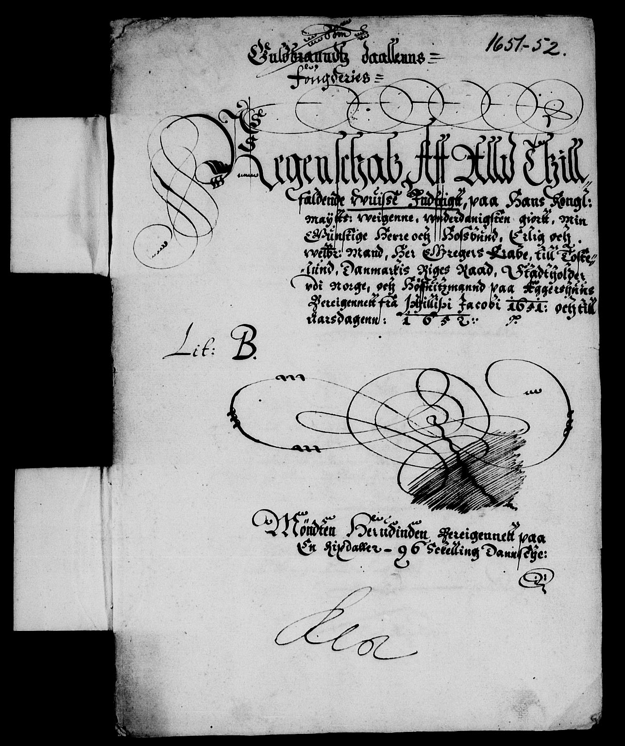 Rentekammeret inntil 1814, Reviderte regnskaper, Lensregnskaper, AV/RA-EA-5023/R/Rb/Rba/L0206: Akershus len, 1651-1652