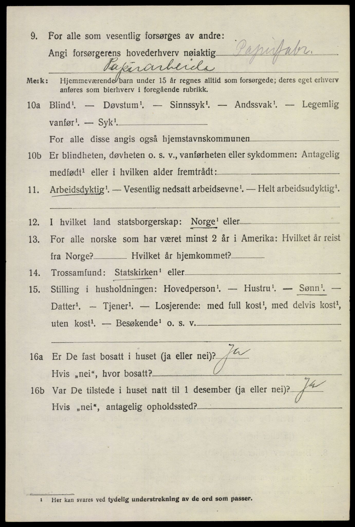 SAKO, Folketelling 1920 for 0623 Modum herred, 1920, s. 9214