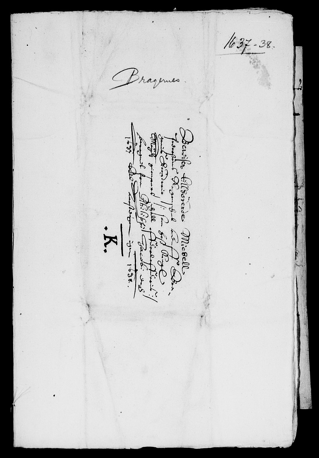 Rentekammeret inntil 1814, Reviderte regnskaper, Lensregnskaper, RA/EA-5023/R/Rb/Rba/L0133: Akershus len, 1637-1638