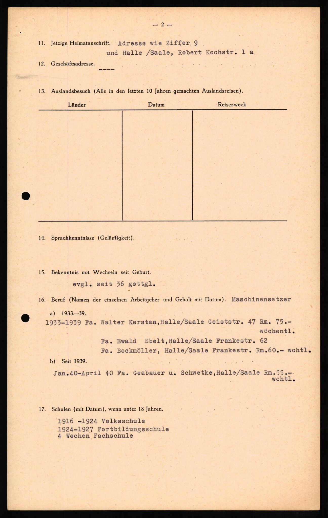 Forsvaret, Forsvarets overkommando II, AV/RA-RAFA-3915/D/Db/L0009: CI Questionaires. Tyske okkupasjonsstyrker i Norge. Tyskere., 1945-1946, s. 349