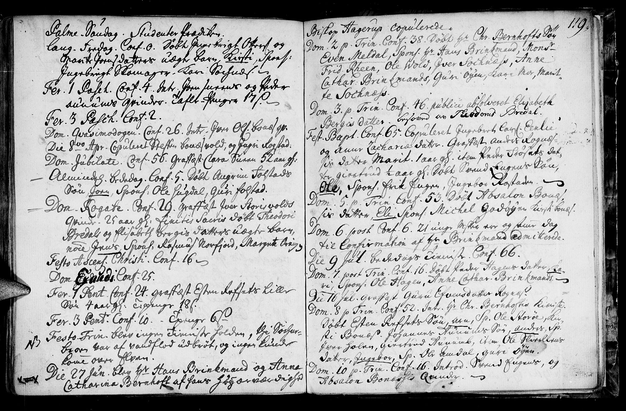 Ministerialprotokoller, klokkerbøker og fødselsregistre - Sør-Trøndelag, AV/SAT-A-1456/687/L0990: Ministerialbok nr. 687A01, 1690-1746, s. 119