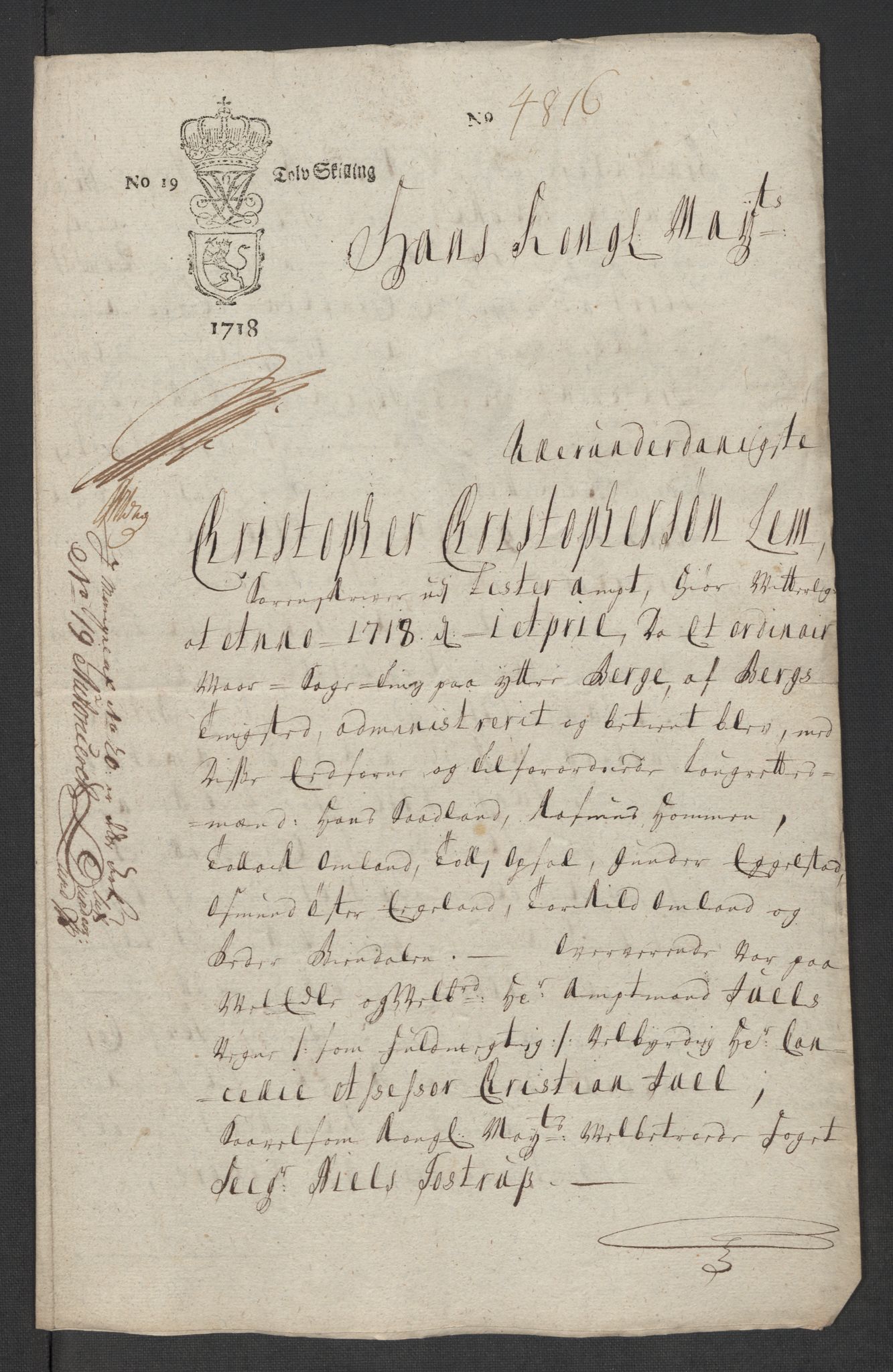 Rentekammeret inntil 1814, Reviderte regnskaper, Fogderegnskap, AV/RA-EA-4092/R43/L2563: Fogderegnskap Lista og Mandal, 1718, s. 228