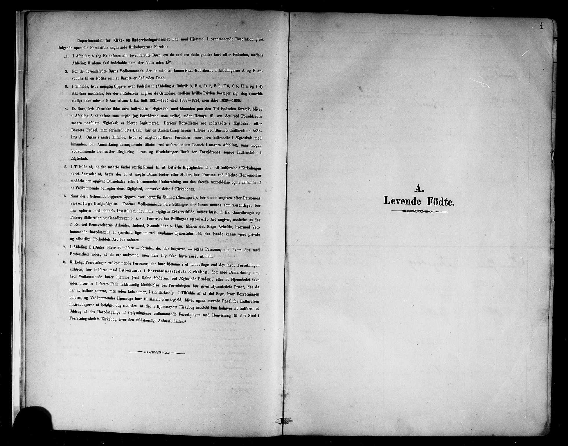 Kvam sokneprestembete, SAB/A-76201/H/Hab: Klokkerbok nr. B 3, 1884-1916, s. 4