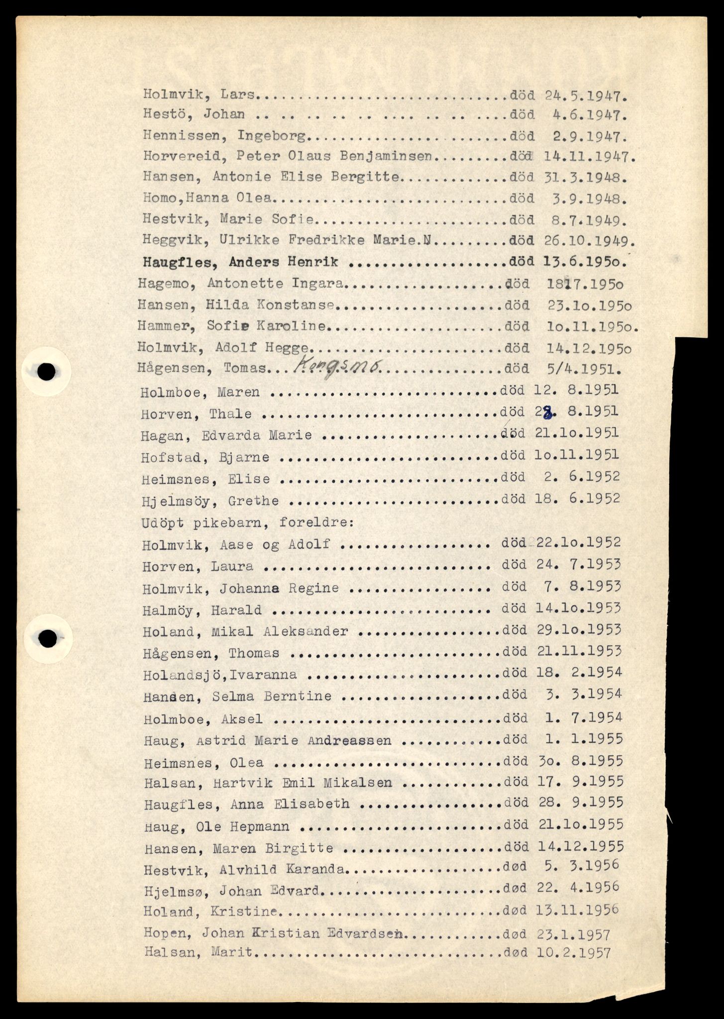 Nærøy lensmannskontor, SAT/A-6264/Ga/L0005: Mappe, Dødsfallsregister A - L, 1904-1991, s. 35