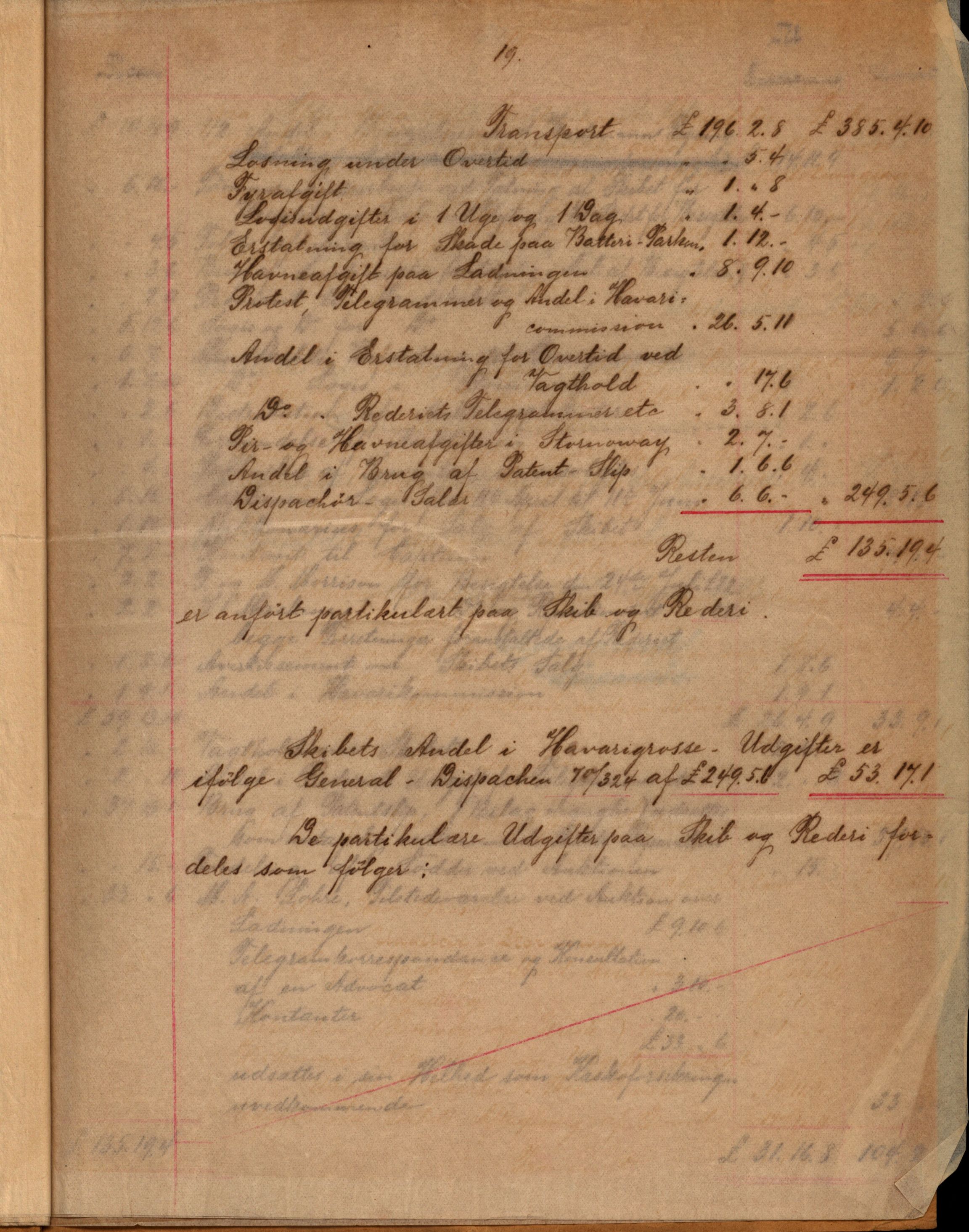 Pa 63 - Østlandske skibsassuranceforening, VEMU/A-1079/G/Ga/L0028/0005: Havaridokumenter / Tjømø, Magnolia, Caroline, Olaf, Stjernen, 1892, s. 239