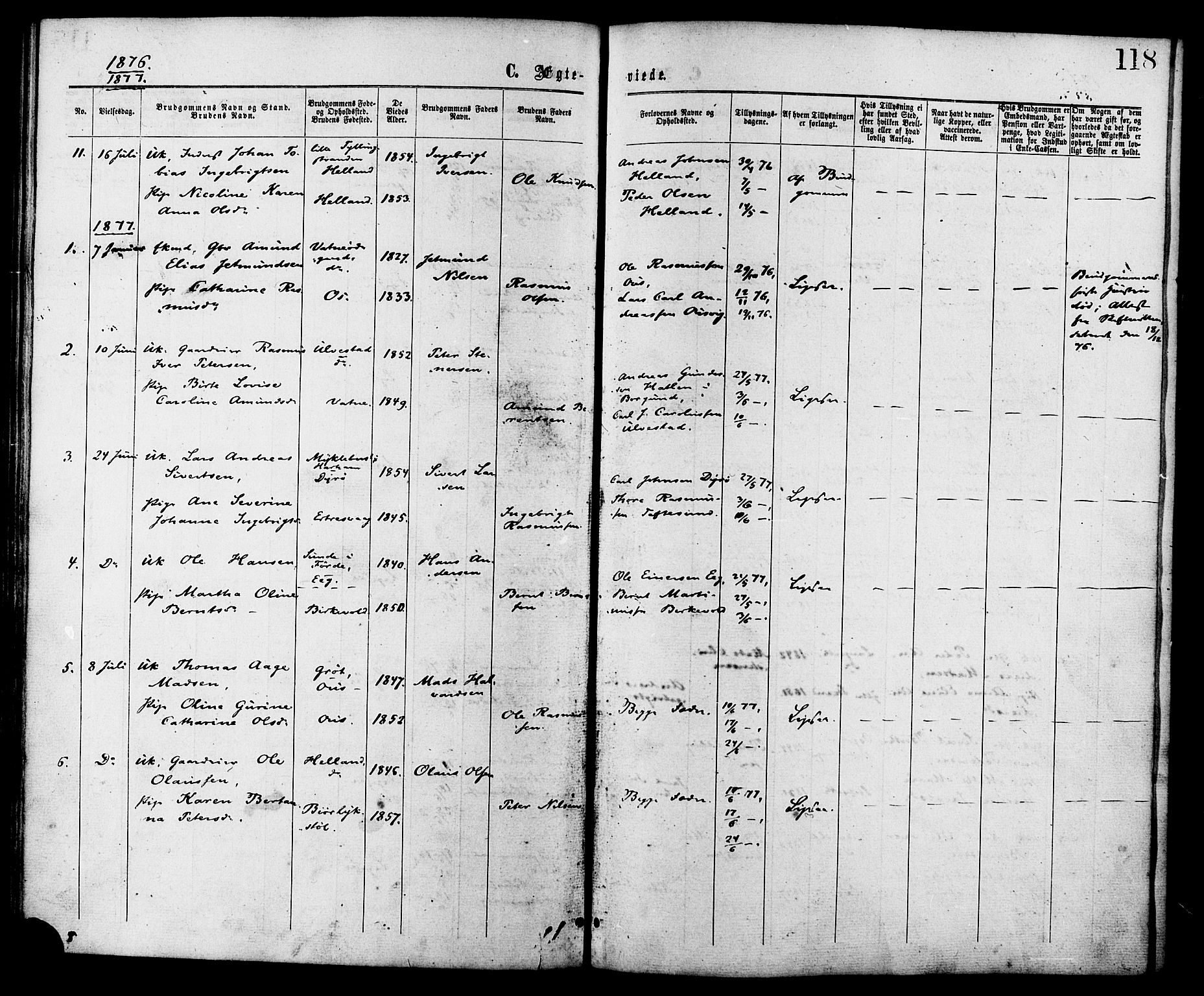 Ministerialprotokoller, klokkerbøker og fødselsregistre - Møre og Romsdal, AV/SAT-A-1454/525/L0373: Ministerialbok nr. 525A03, 1864-1879, s. 118