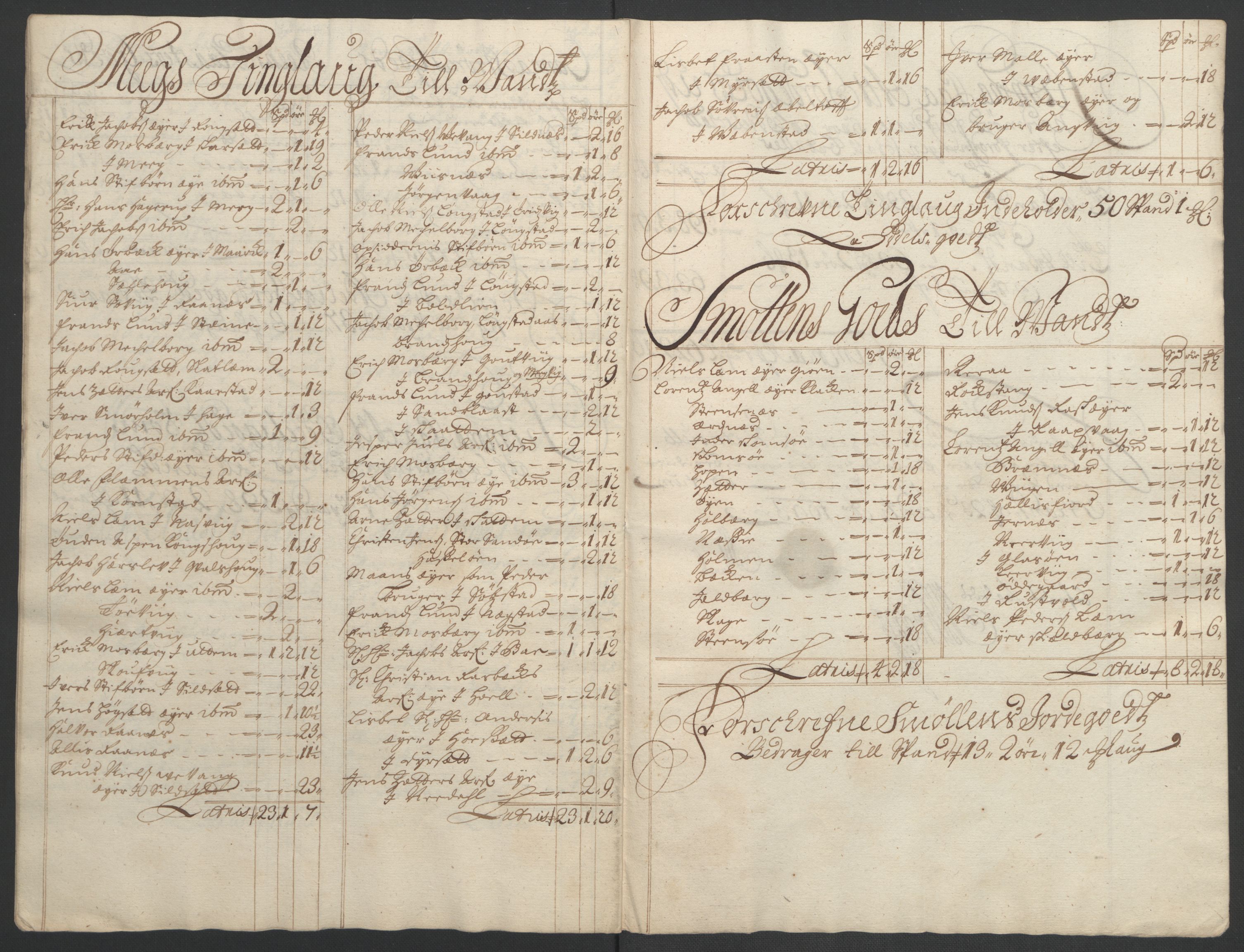 Rentekammeret inntil 1814, Reviderte regnskaper, Fogderegnskap, RA/EA-4092/R56/L3735: Fogderegnskap Nordmøre, 1692-1693, s. 350