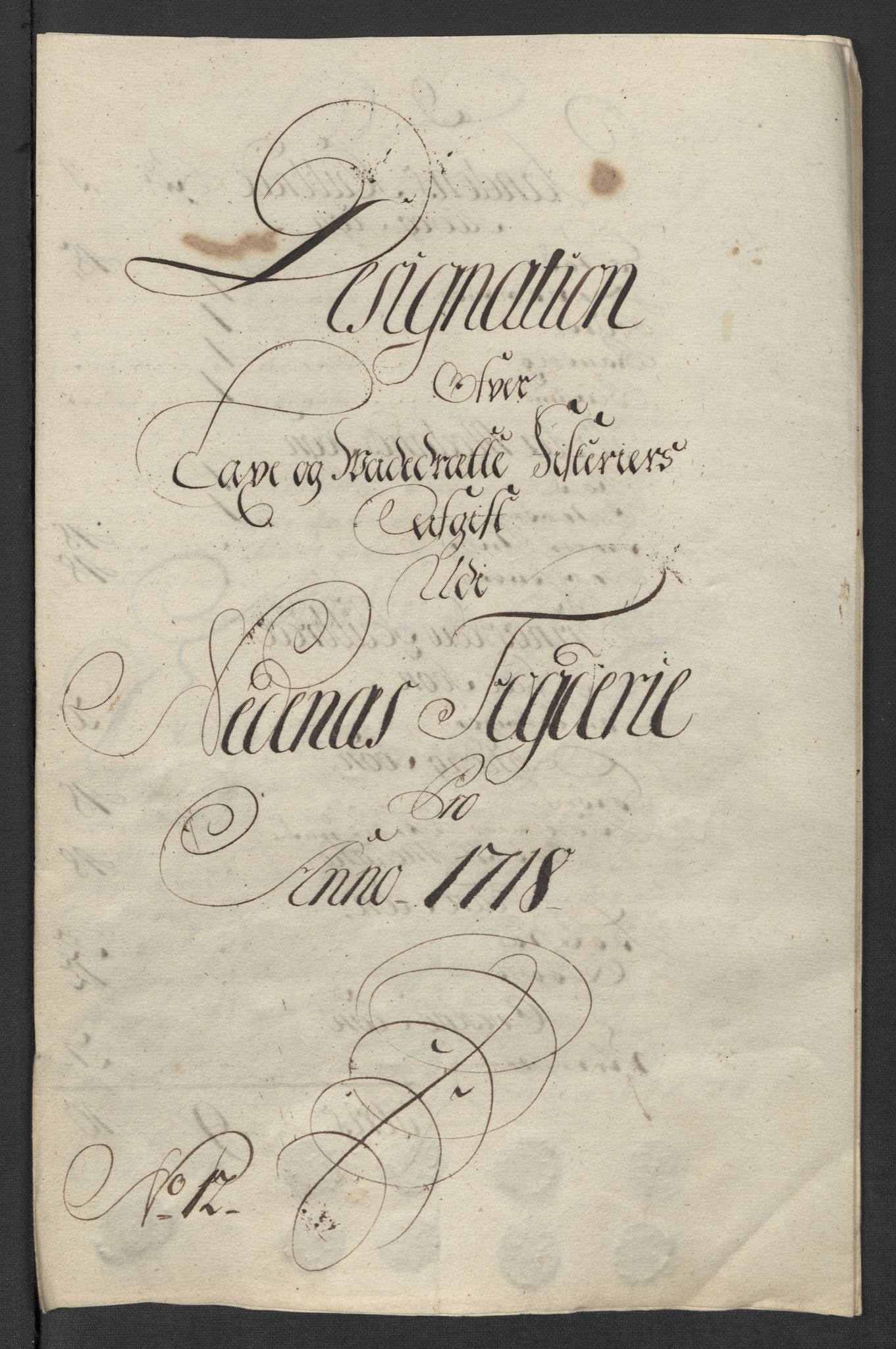 Rentekammeret inntil 1814, Reviderte regnskaper, Fogderegnskap, AV/RA-EA-4092/R39/L2327: Fogderegnskap Nedenes, 1718, s. 217