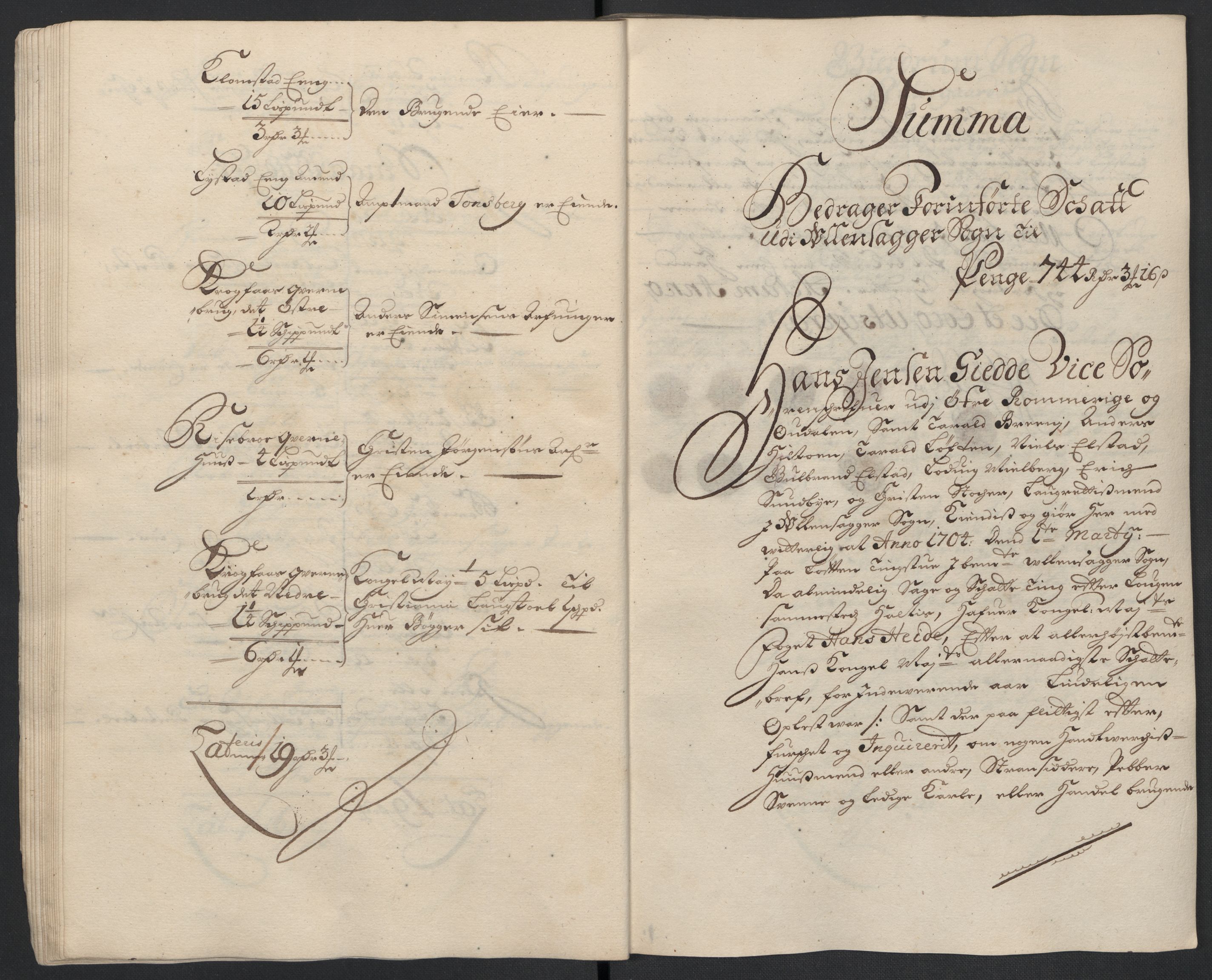 Rentekammeret inntil 1814, Reviderte regnskaper, Fogderegnskap, AV/RA-EA-4092/R12/L0717: Fogderegnskap Øvre Romerike, 1704-1705, s. 101