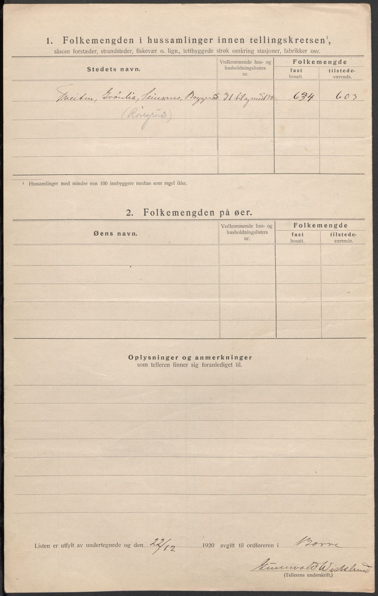 SAKO, Folketelling 1920 for 0717 Borre herred, 1920, s. 20