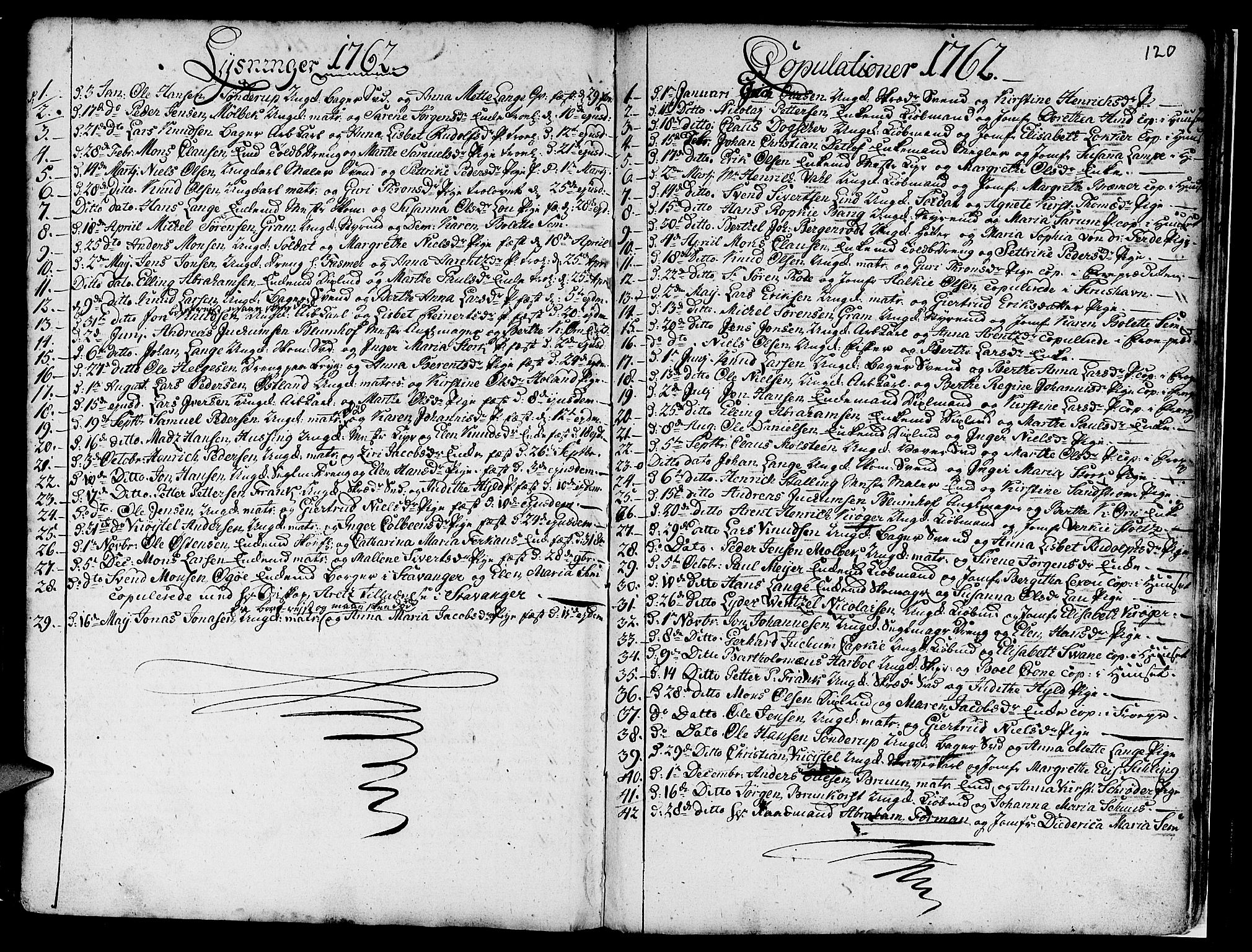 Nykirken Sokneprestembete, AV/SAB-A-77101/H/Haa/L0007: Ministerialbok nr. A 7, 1719-1781, s. 120