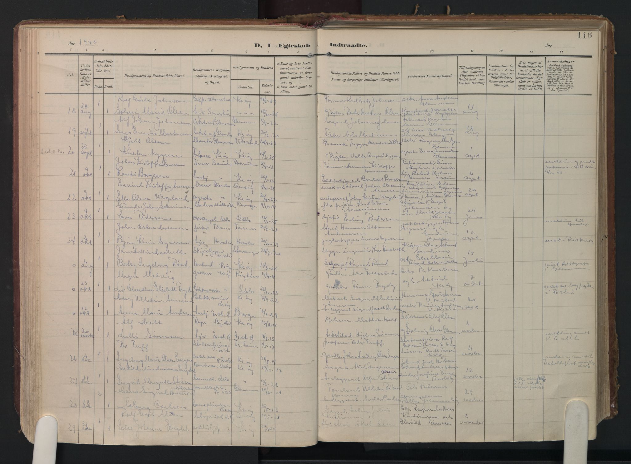 Kråkerøy prestekontor Kirkebøker, AV/SAO-A-10912/F/Fa/L0004: Ministerialbok nr. 4, 1908-1965, s. 116