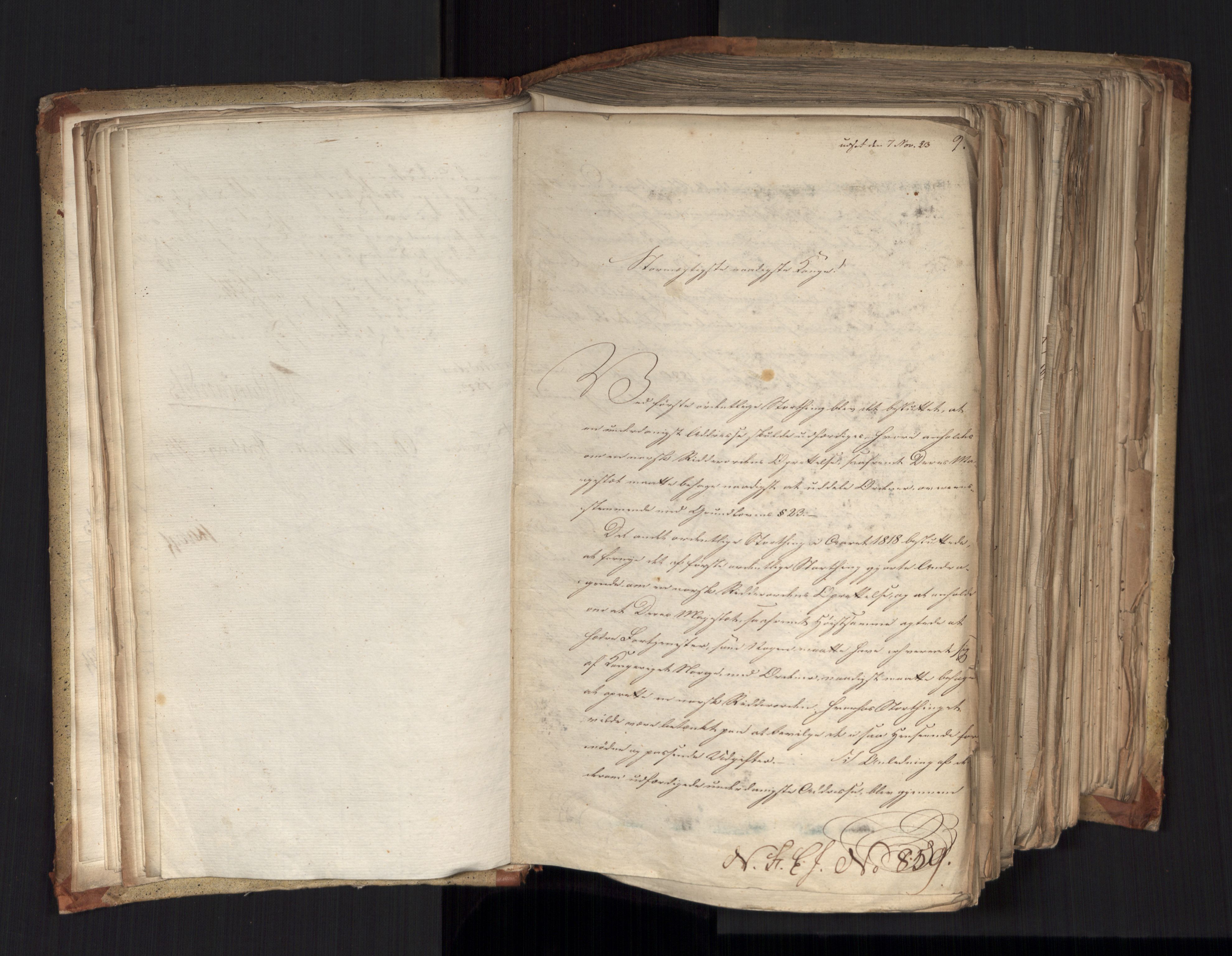 Statsrådsavdelingen i Stockholm, RA/S-1003/D/Da/L0036: Regjeringsinnstillinger nr. 841-1114, 1823, s. 46