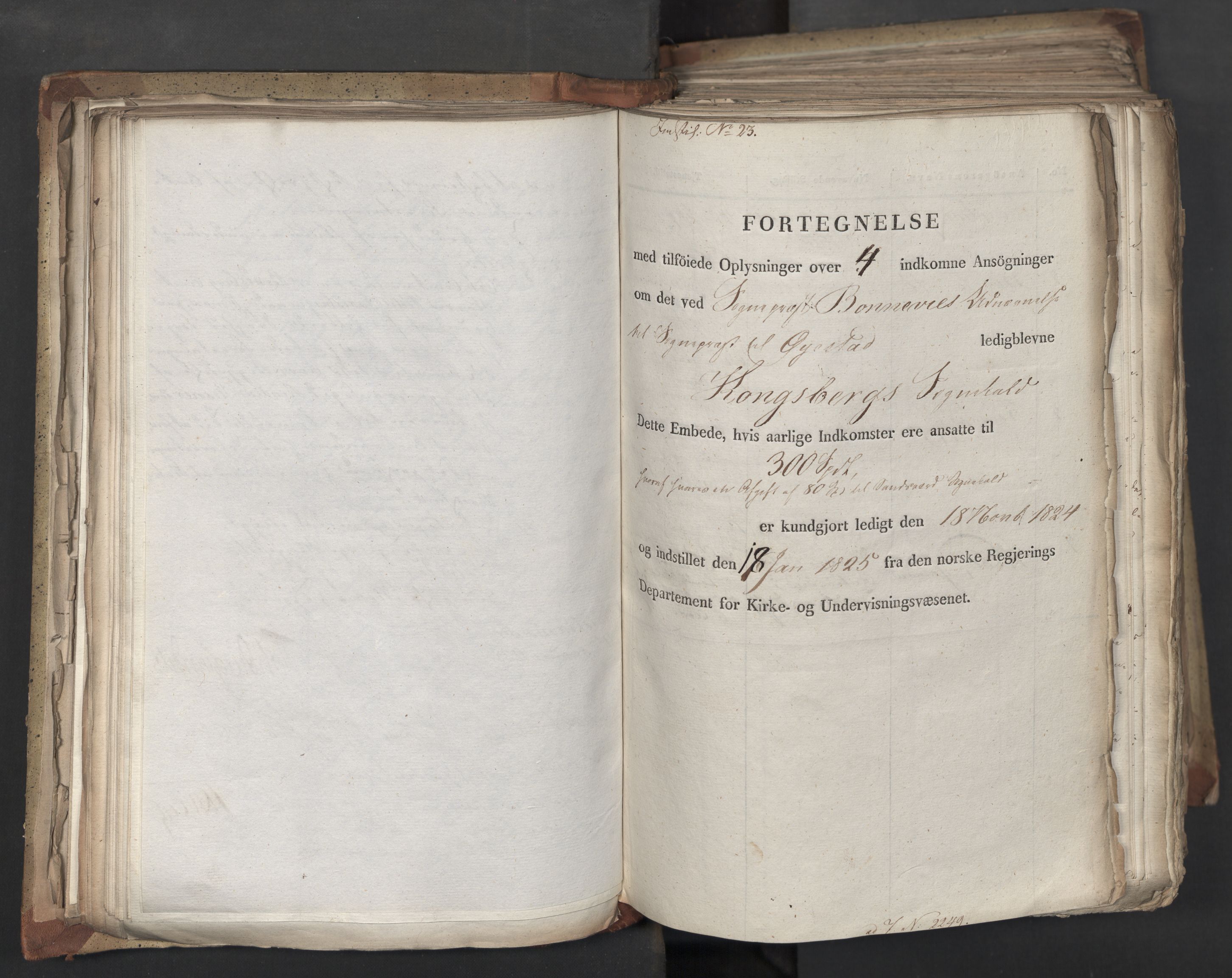 Statsrådsavdelingen i Stockholm, AV/RA-S-1003/D/Da/L0041: Regjeringsinnstillinger nr. 2204-2466, 1825, s. 136