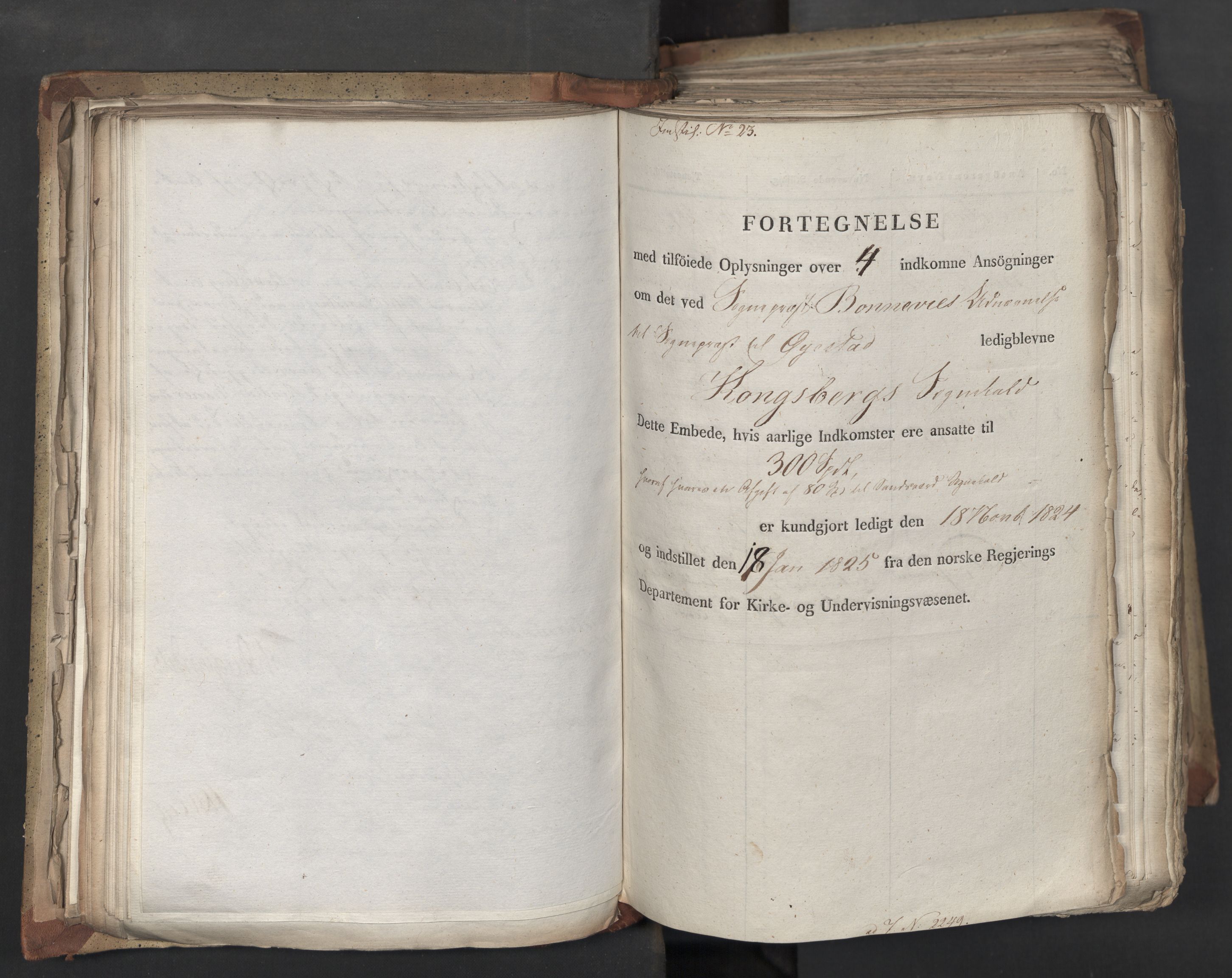 Statsrådsavdelingen i Stockholm, RA/S-1003/D/Da/L0041: Regjeringsinnstillinger nr. 2204-2466, 1825, s. 136