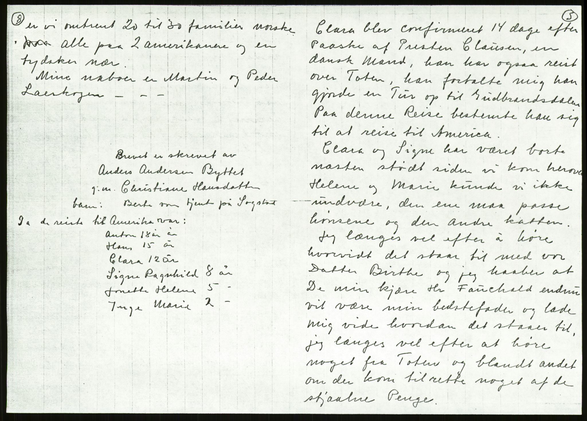 Samlinger til kildeutgivelse, Amerikabrevene, AV/RA-EA-4057/F/L0011: Innlån fra Oppland: Bræin - Knudsen, 1838-1914, s. 421