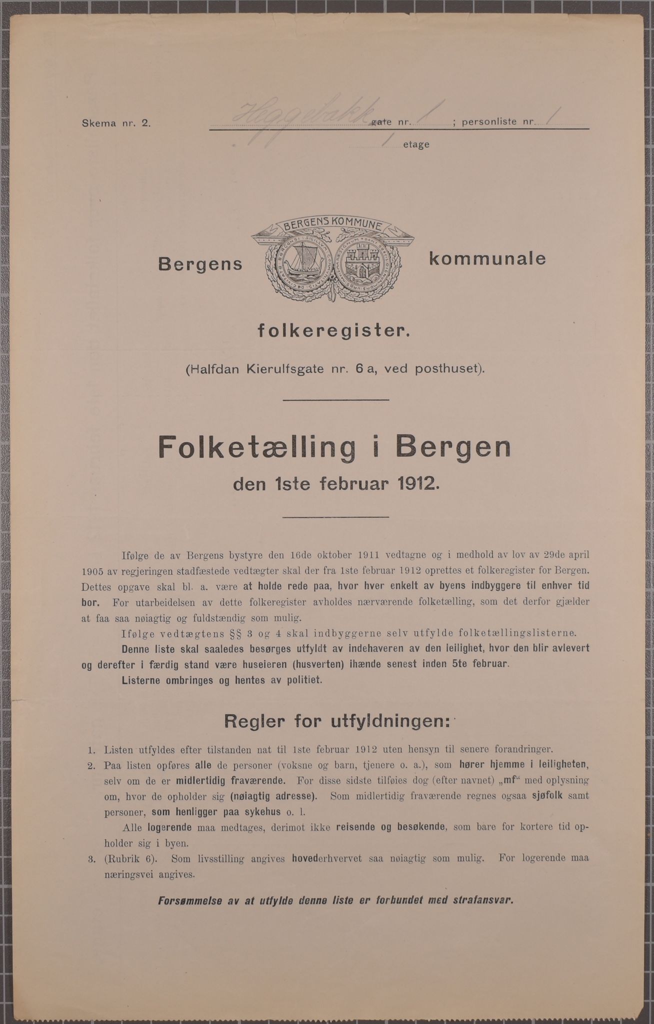 SAB, Kommunal folketelling 1912 for Bergen kjøpstad, 1912, s. 1904