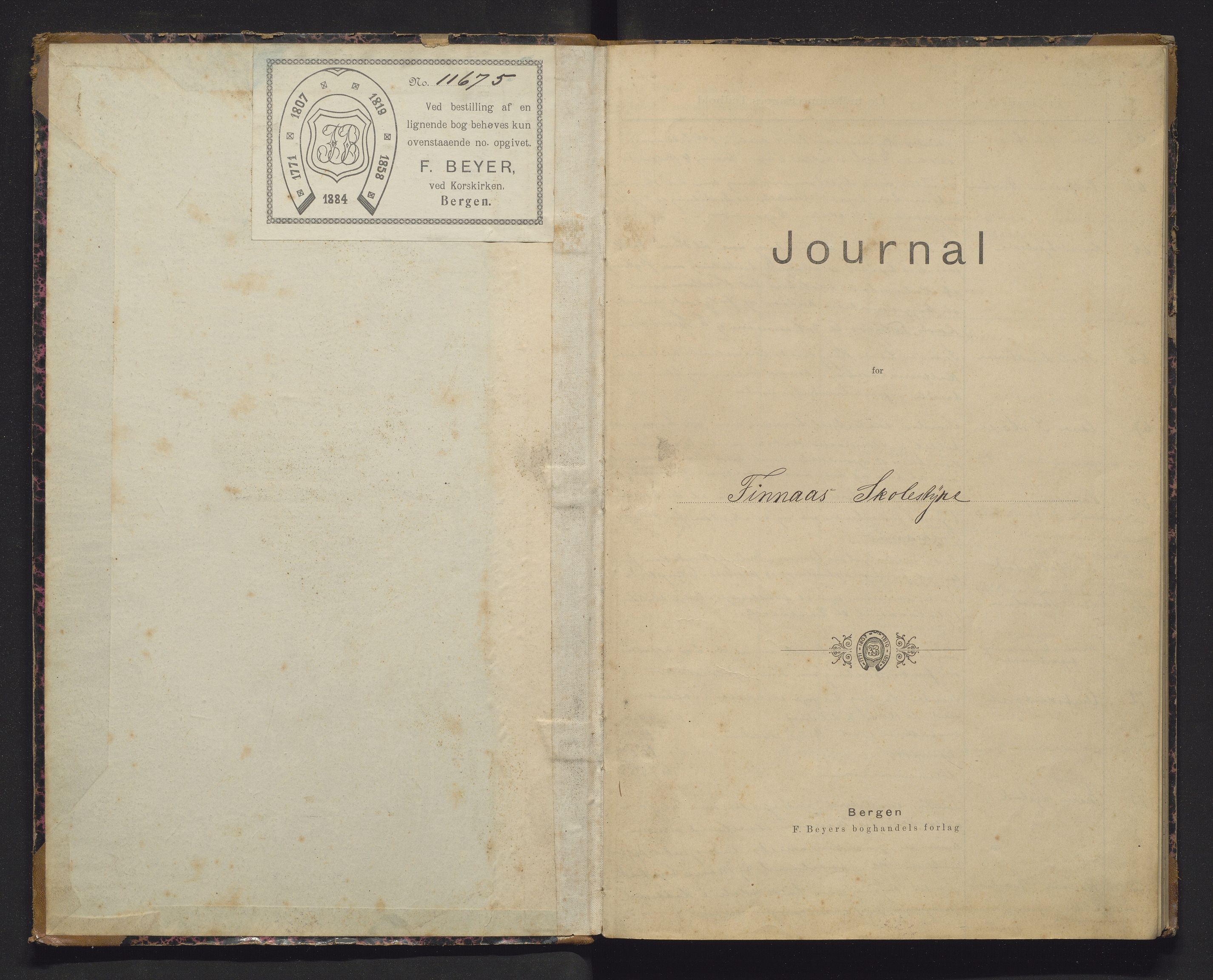 Finnaas kommune. Skulestyret, IKAH/1218a-211/C/Ca/L0002: Postjournal for Finnås skulestyre, 1901-1911