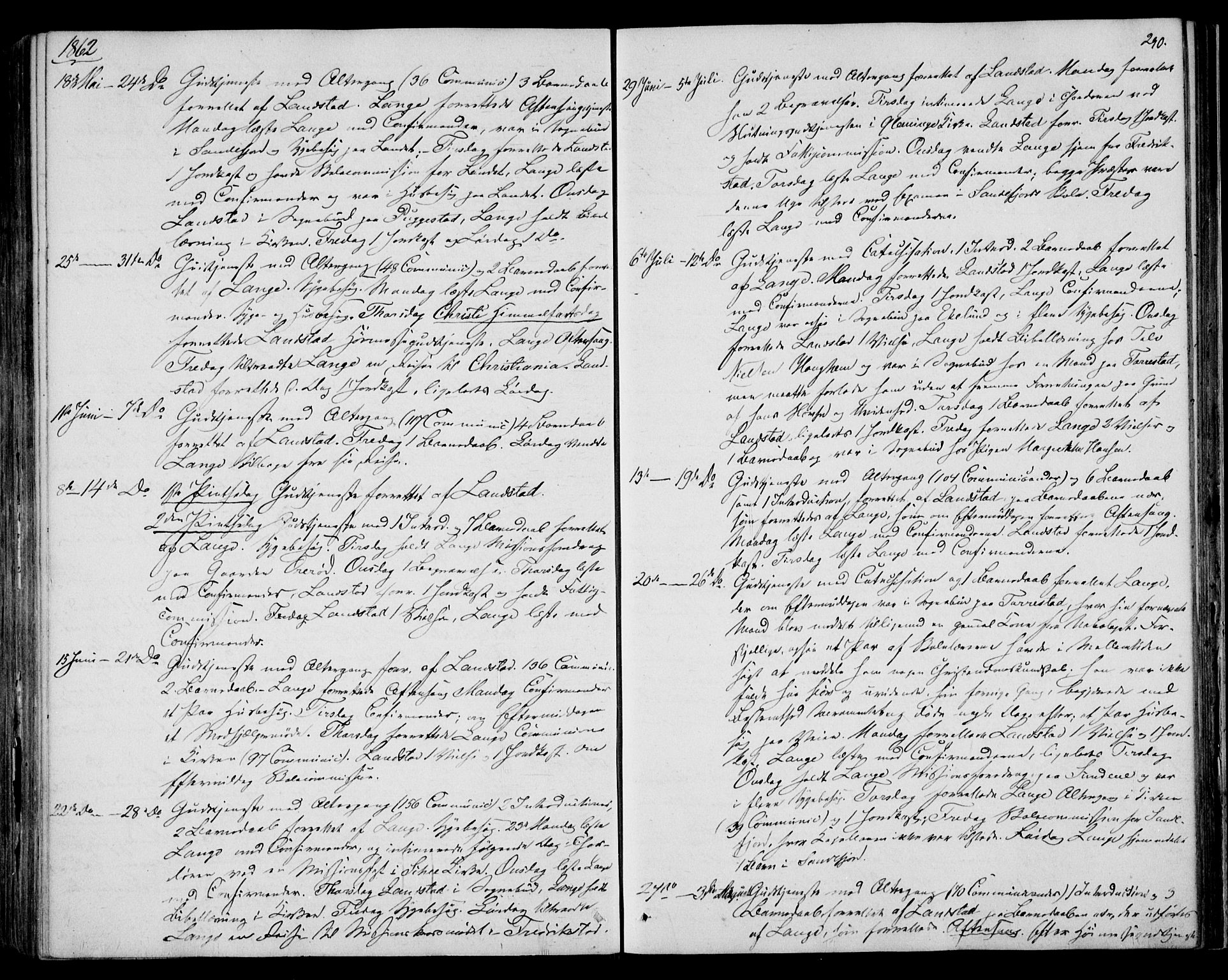 Sandar kirkebøker, AV/SAKO-A-243/F/Fa/L0009: Ministerialbok nr. 9, 1862-1871, s. 290