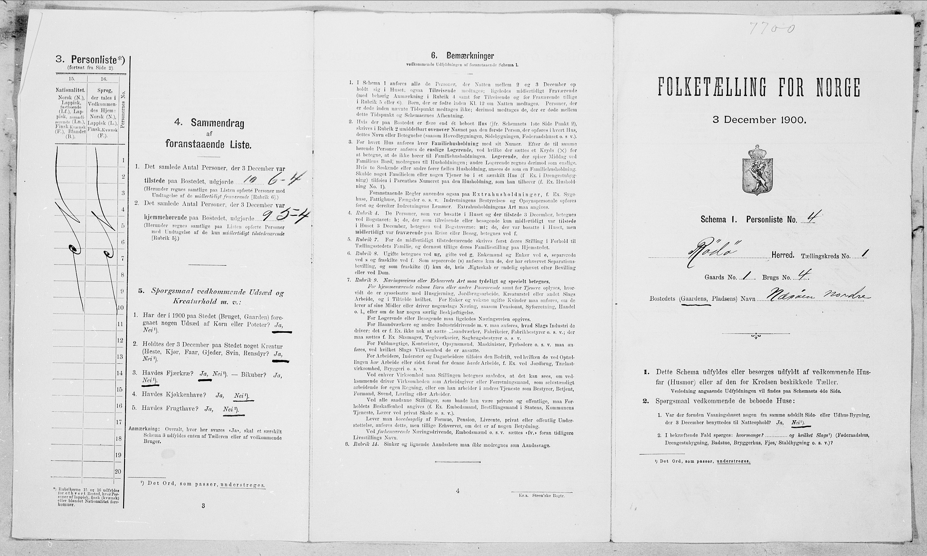 SAT, Folketelling 1900 for 1836 Rødøy herred, 1900, s. 24