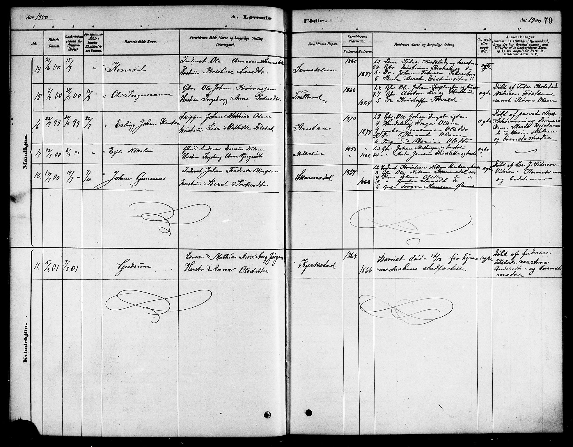 Ministerialprotokoller, klokkerbøker og fødselsregistre - Nordland, SAT/A-1459/823/L0330: Klokkerbok nr. 823C02, 1879-1916, s. 79