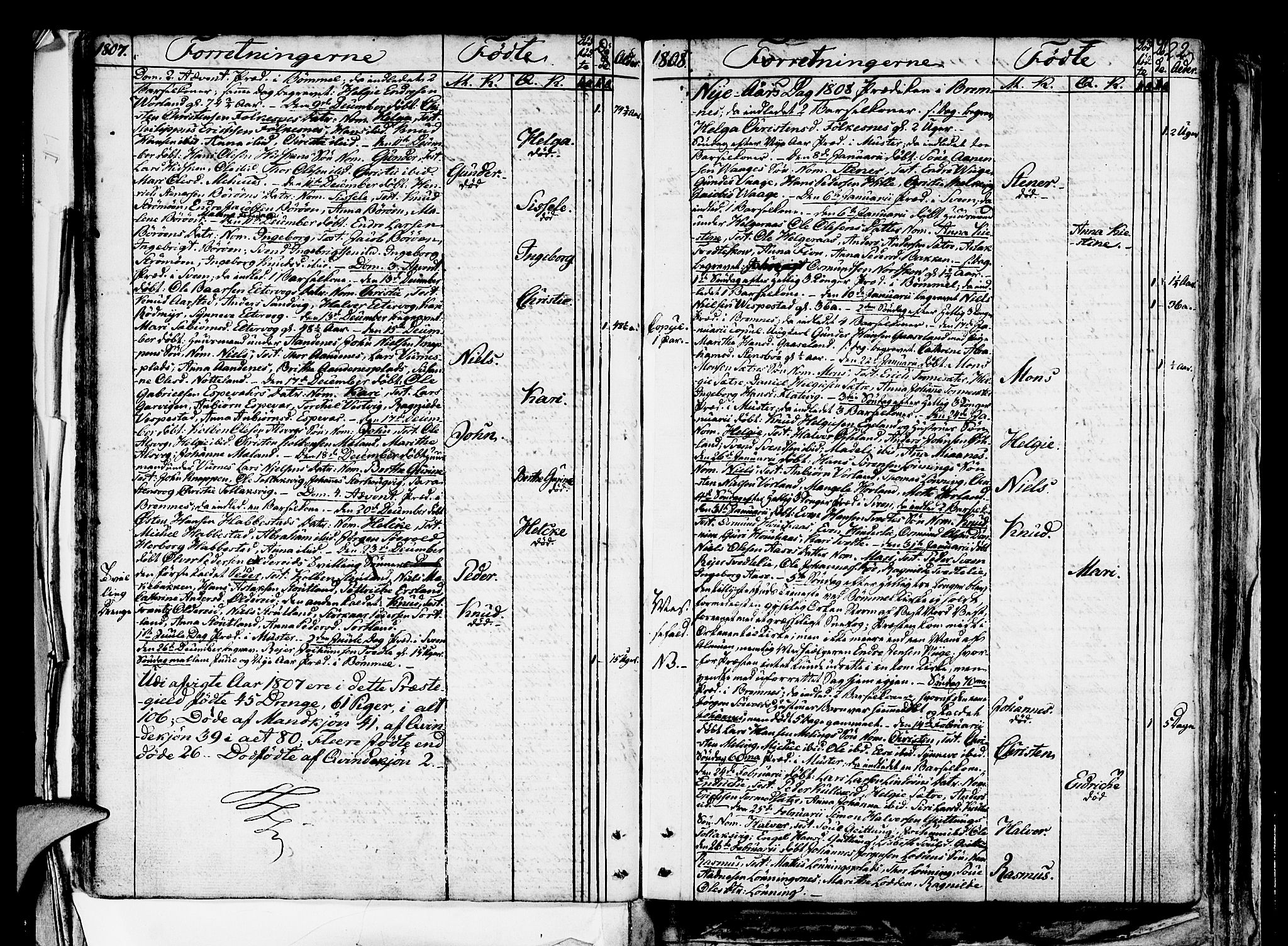Finnås sokneprestembete, SAB/A-99925/H/Ha/Haa/Haaa/L0004: Ministerialbok nr. A 4, 1804-1830, s. 22